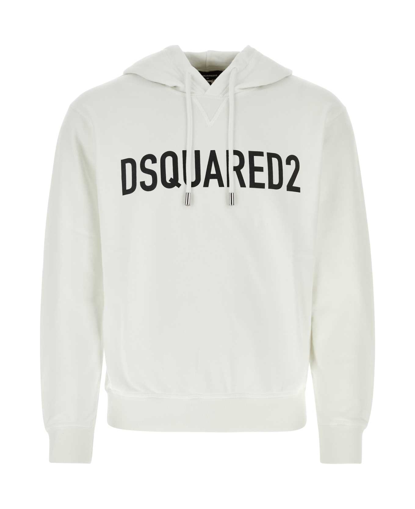 Dsquared2 Cotton Sweatshirt - White フリース