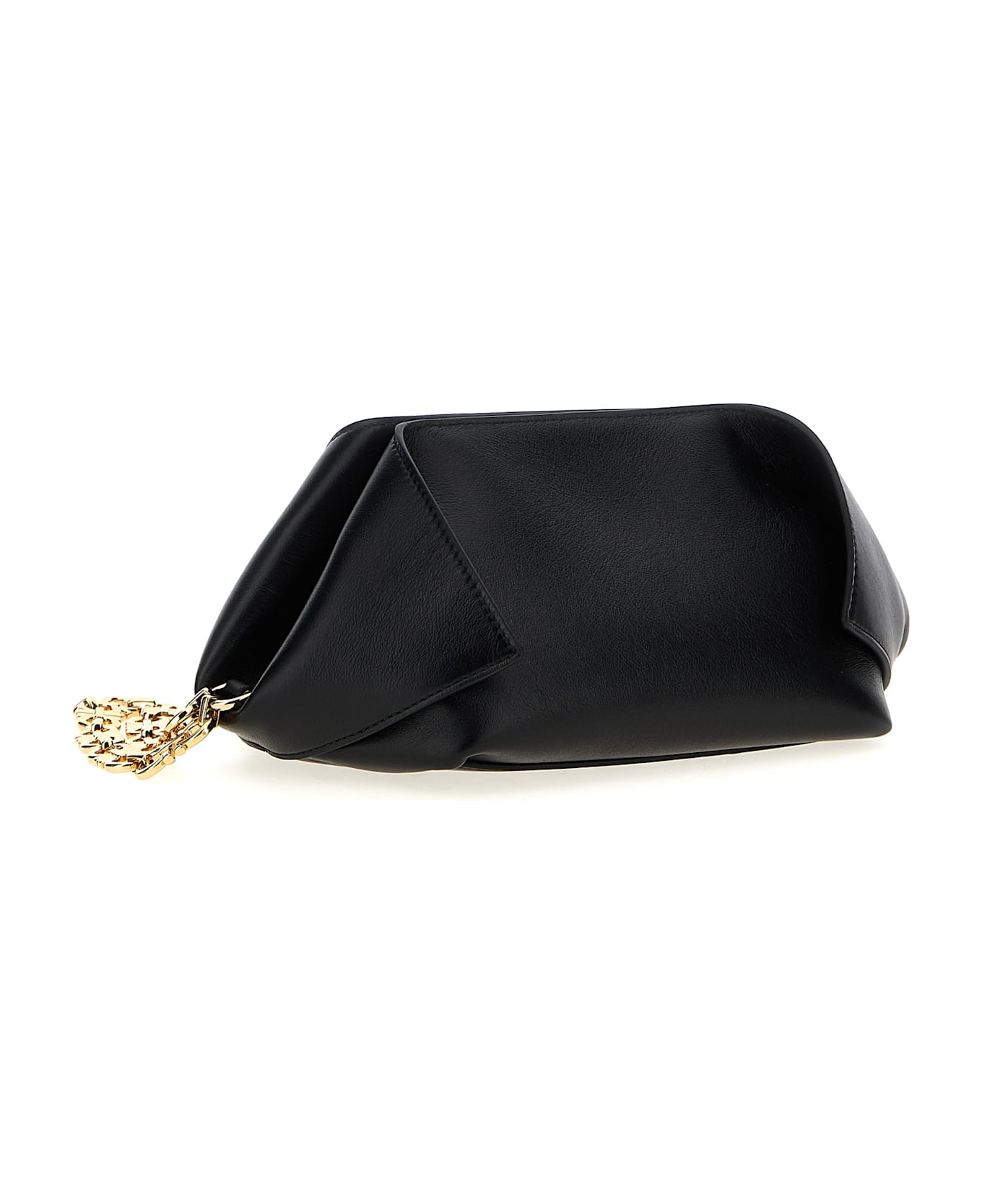 Ferragamo Leather Clutch - Black  