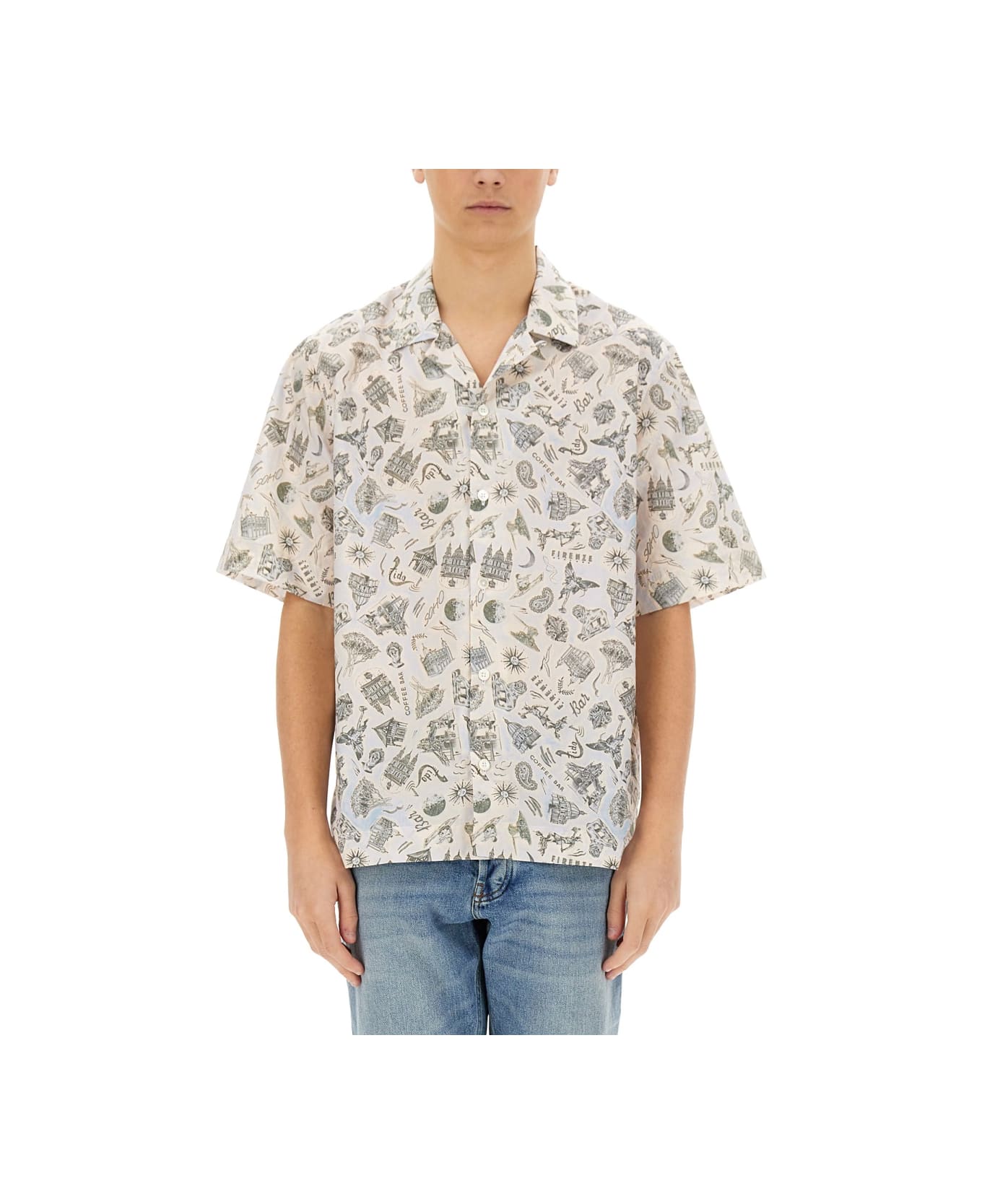 Paul Smith Souvenir Print Shirt - MULTICOLOUR