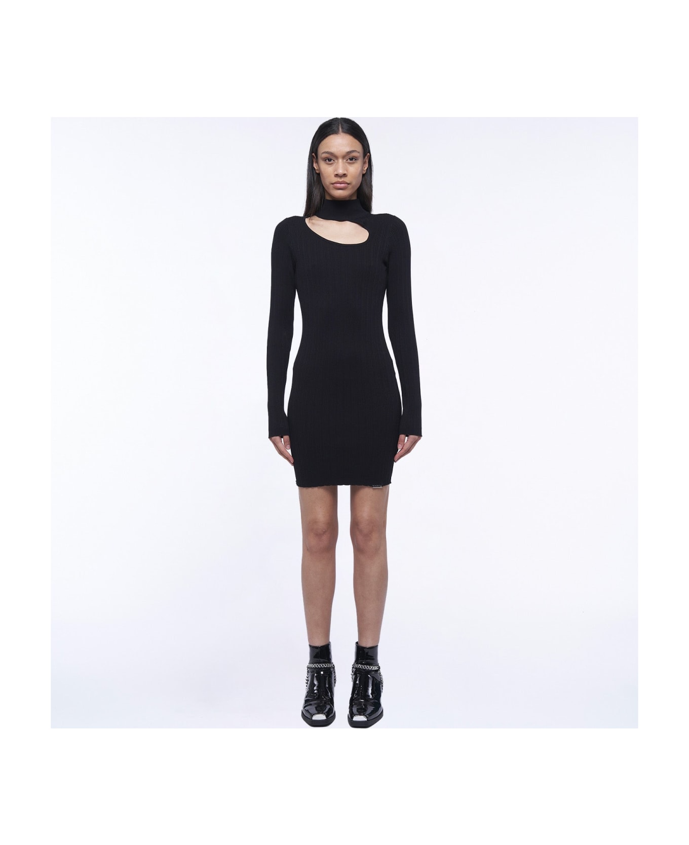 John Richmond Cut Out Dress - Nero