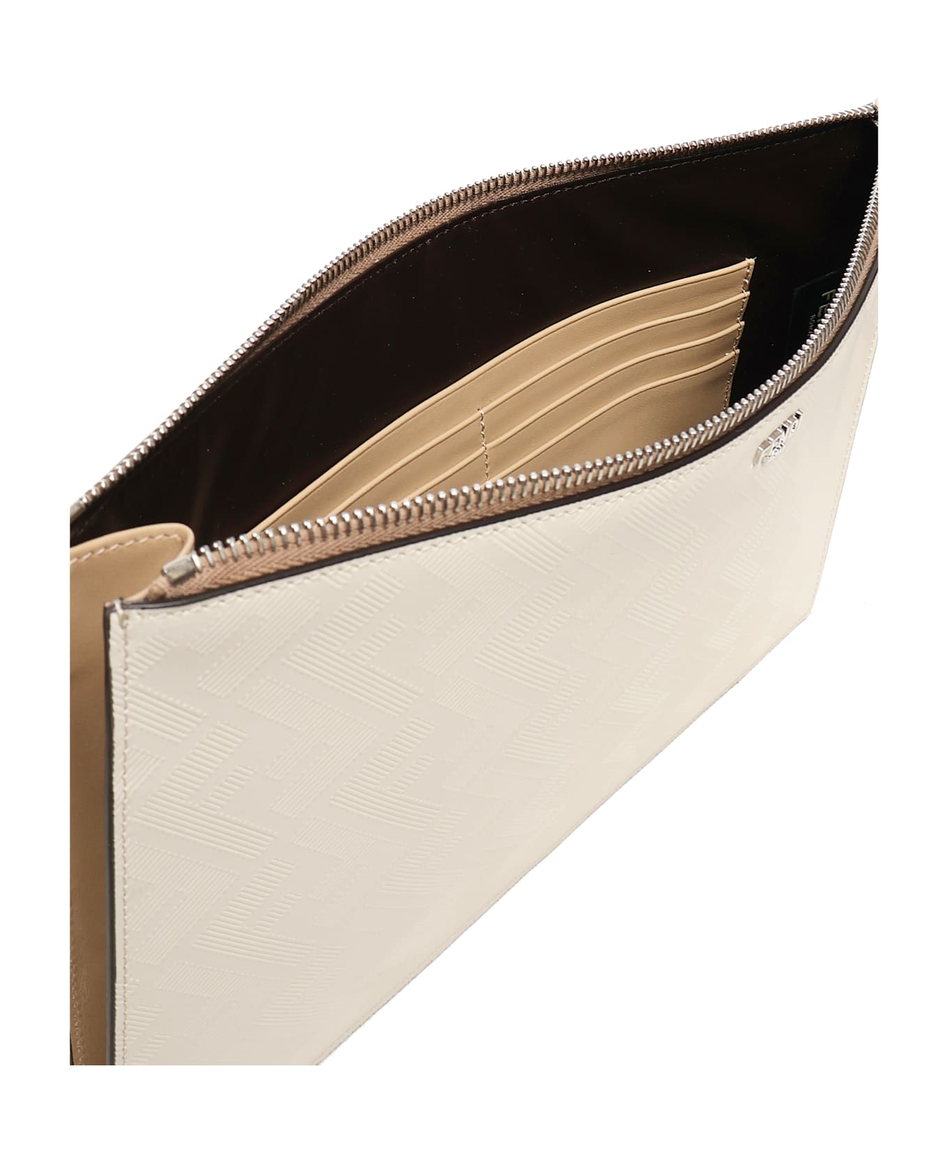 Fendi Shadow Flat Pouch - MILK