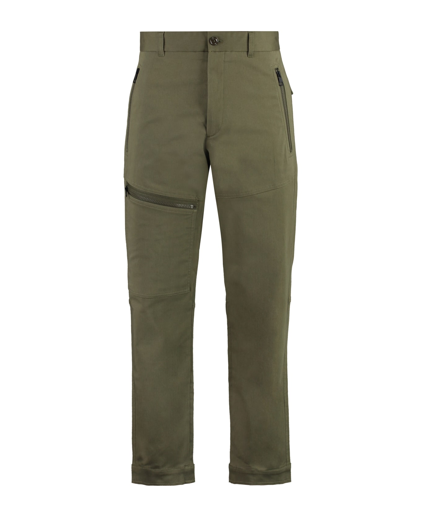 Moncler Multi-pocket Cotton Trousers - Green