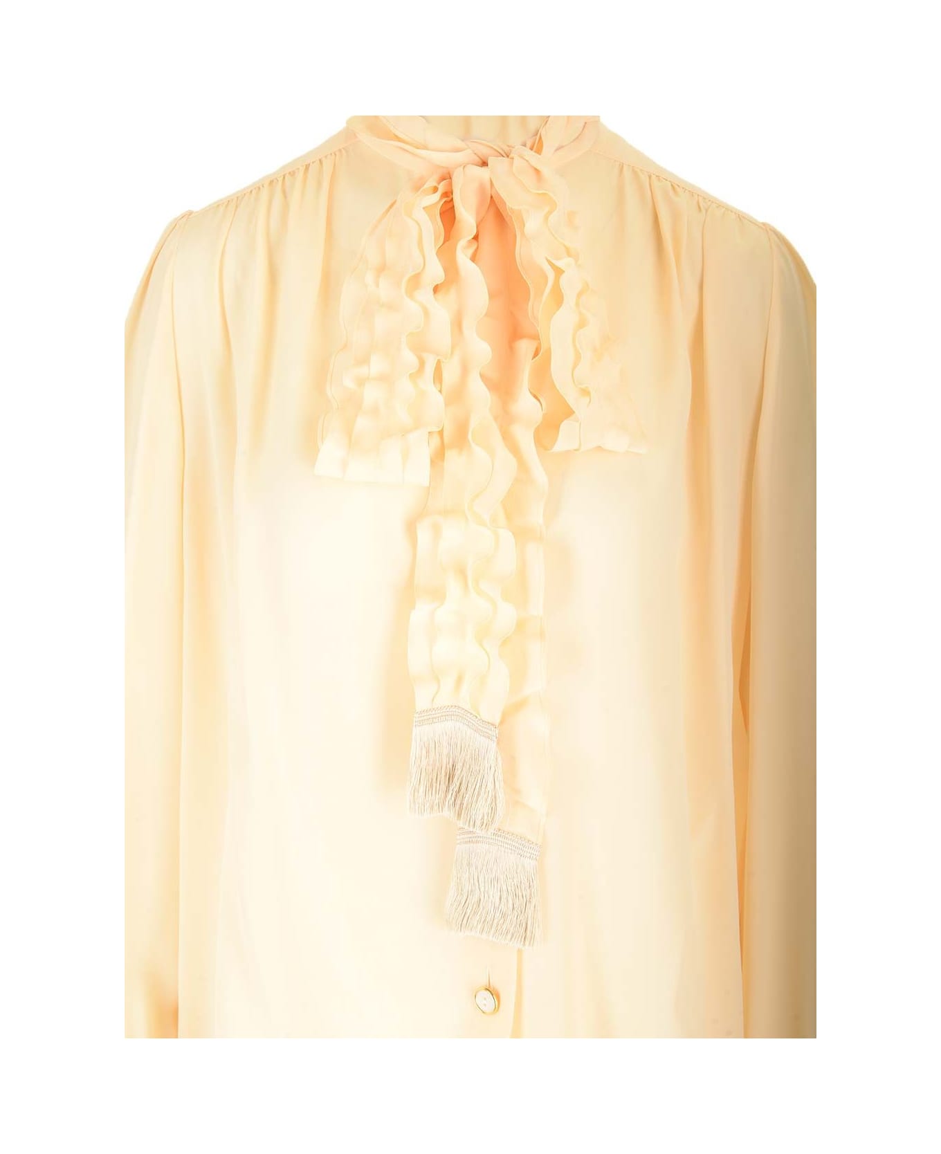 Valentino Garavani Crepe De Chine Shirt - Beige