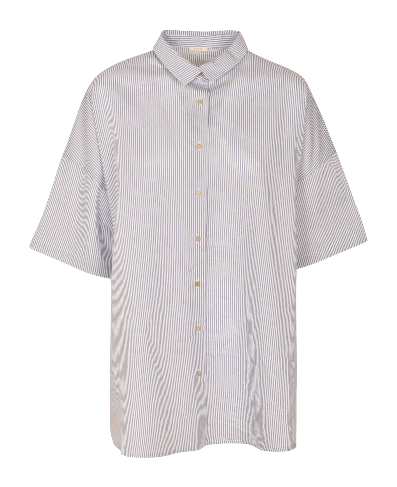 apuntob Pinstripe Shirt - Bianco