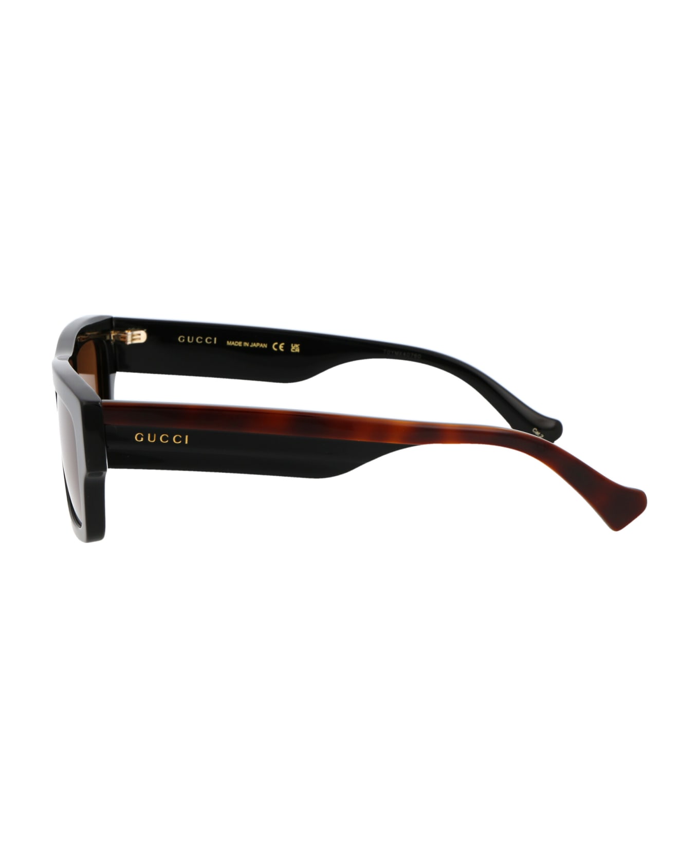 Gucci Eyewear Gg1301s Sunglasses - 004 BLACK HAVANA BROWN サングラス