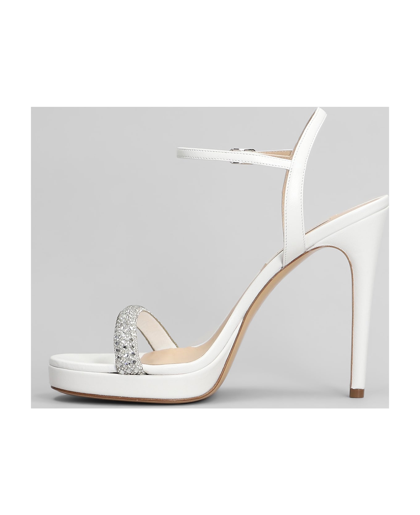 Casadei Sandals In White Leather - white