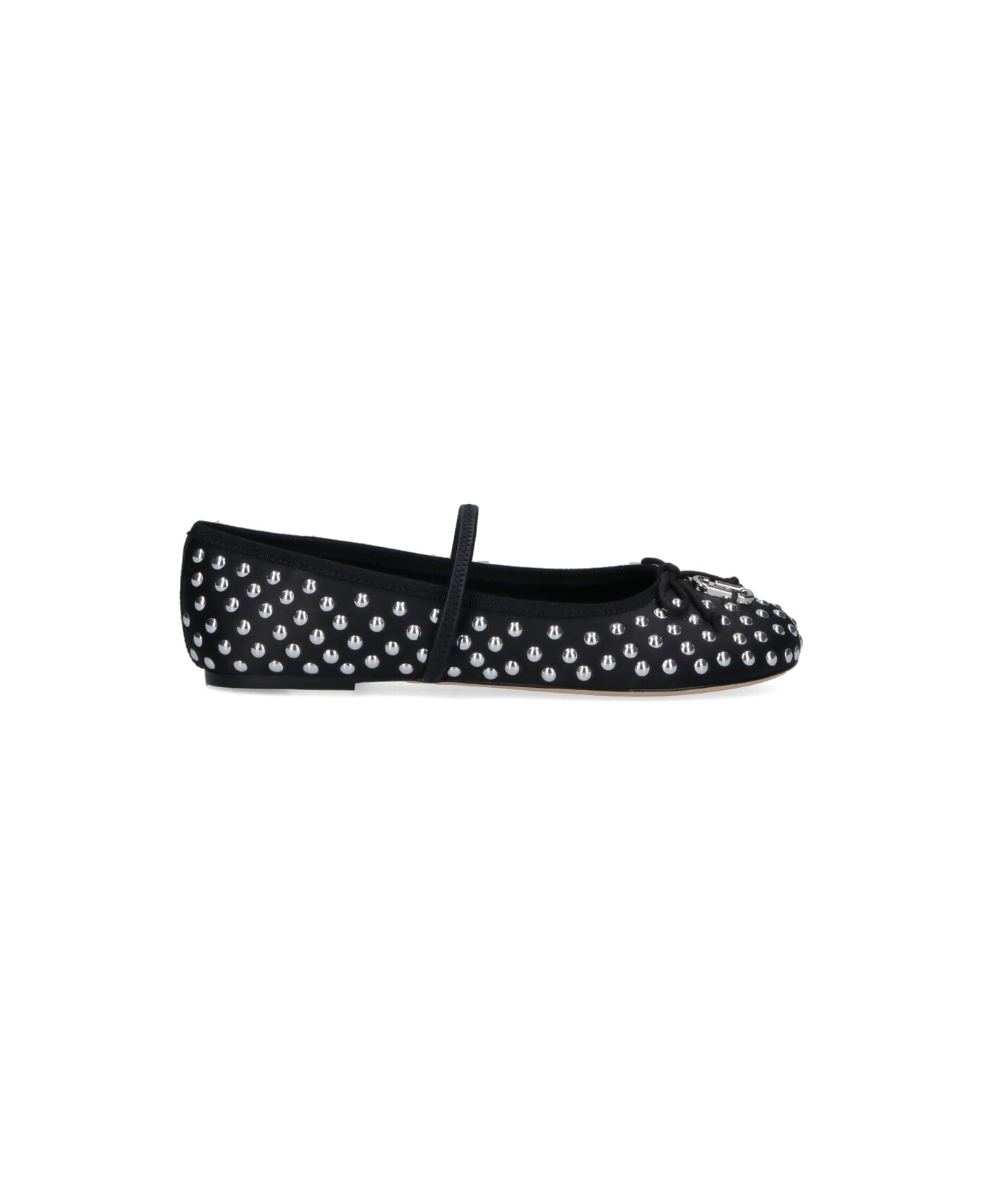 Marc Jacobs "the Studded Sabrina" Ballet Flats - Black  