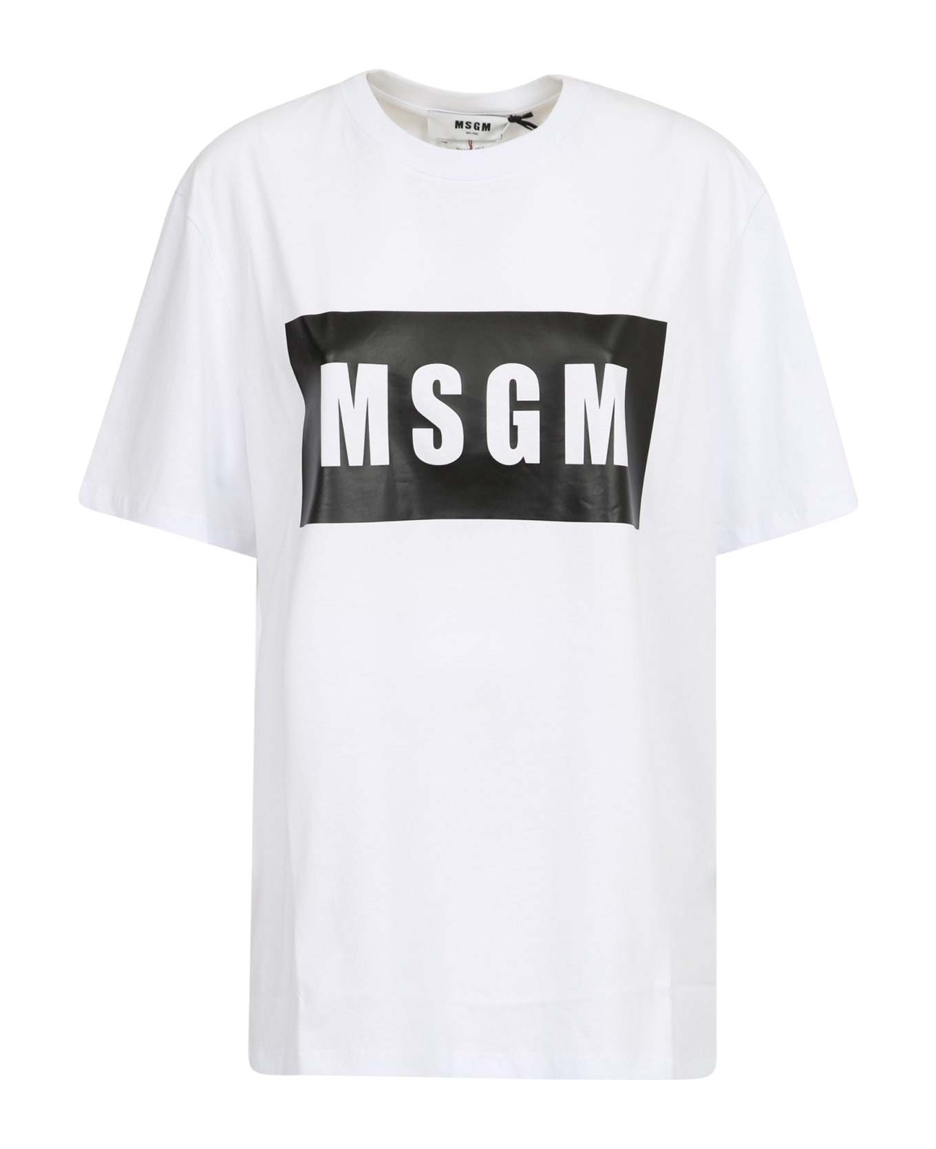 MSGM Branded T-shirt - White