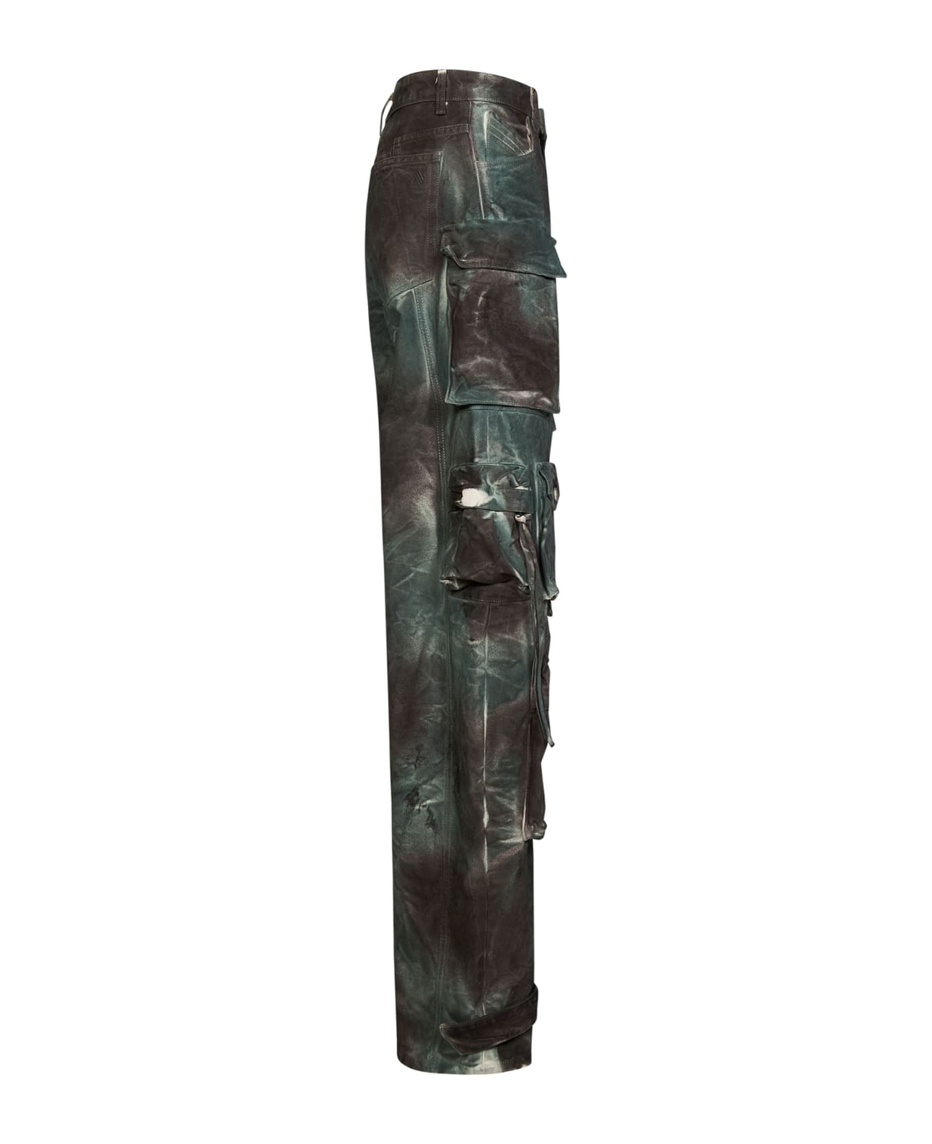 The Attico ''fern'' Trousers - GREEN CAMOUFLAGE