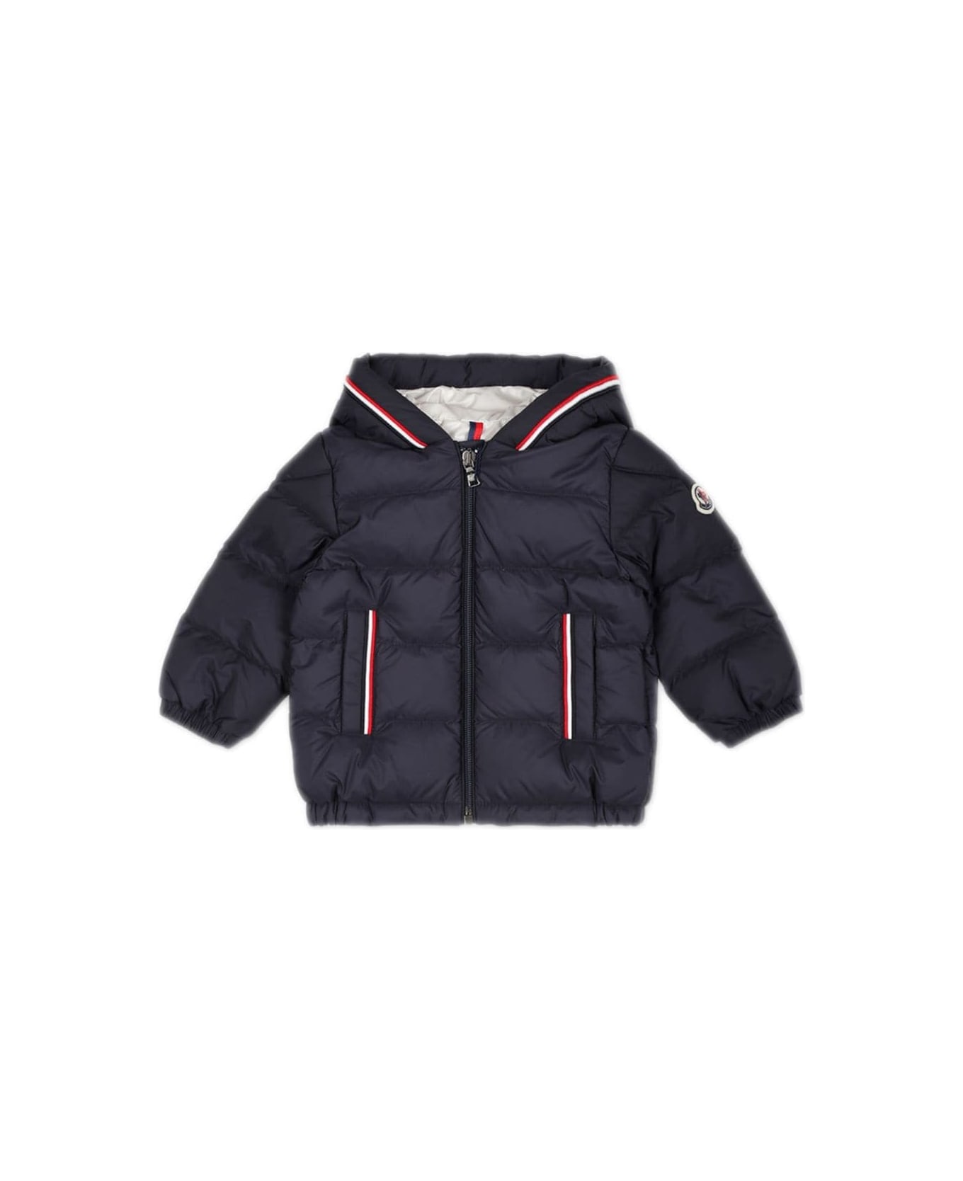 Moncler Blue Down Jacket Baby Boy - Blue