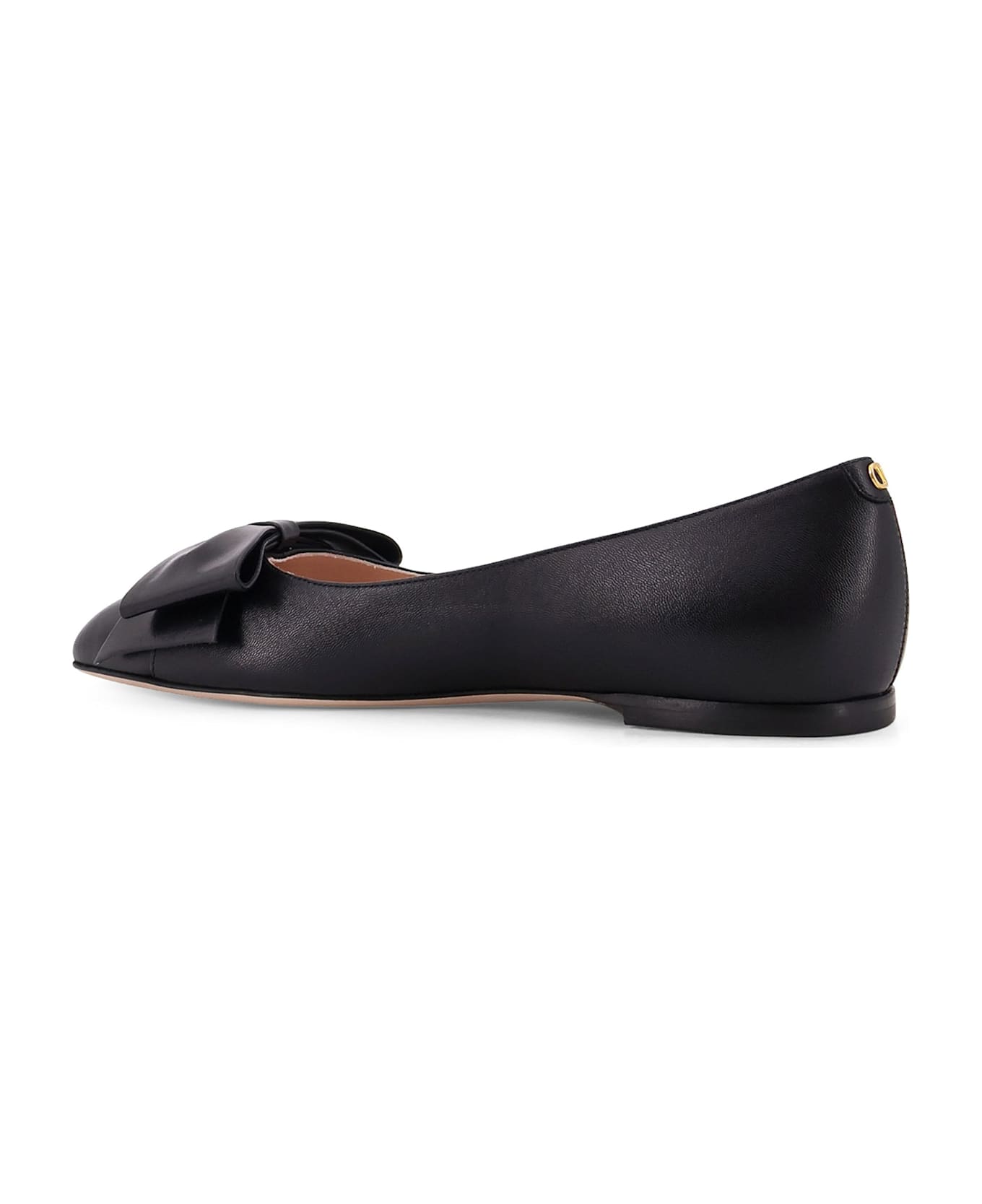 Valentino Garavani Bowow Leather Ballerinas - Black