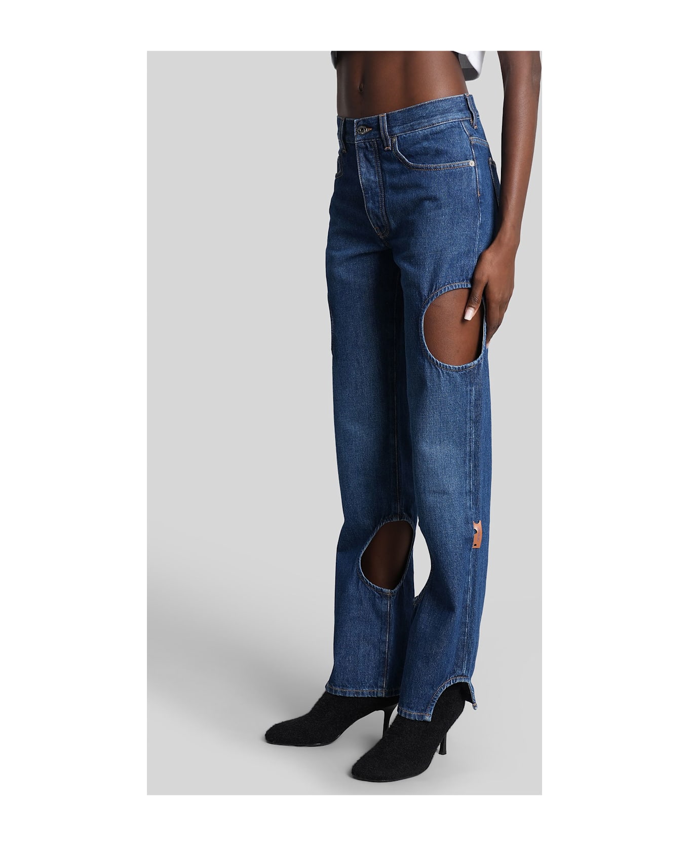 Off-White Jeans In Blue Cotton - blue