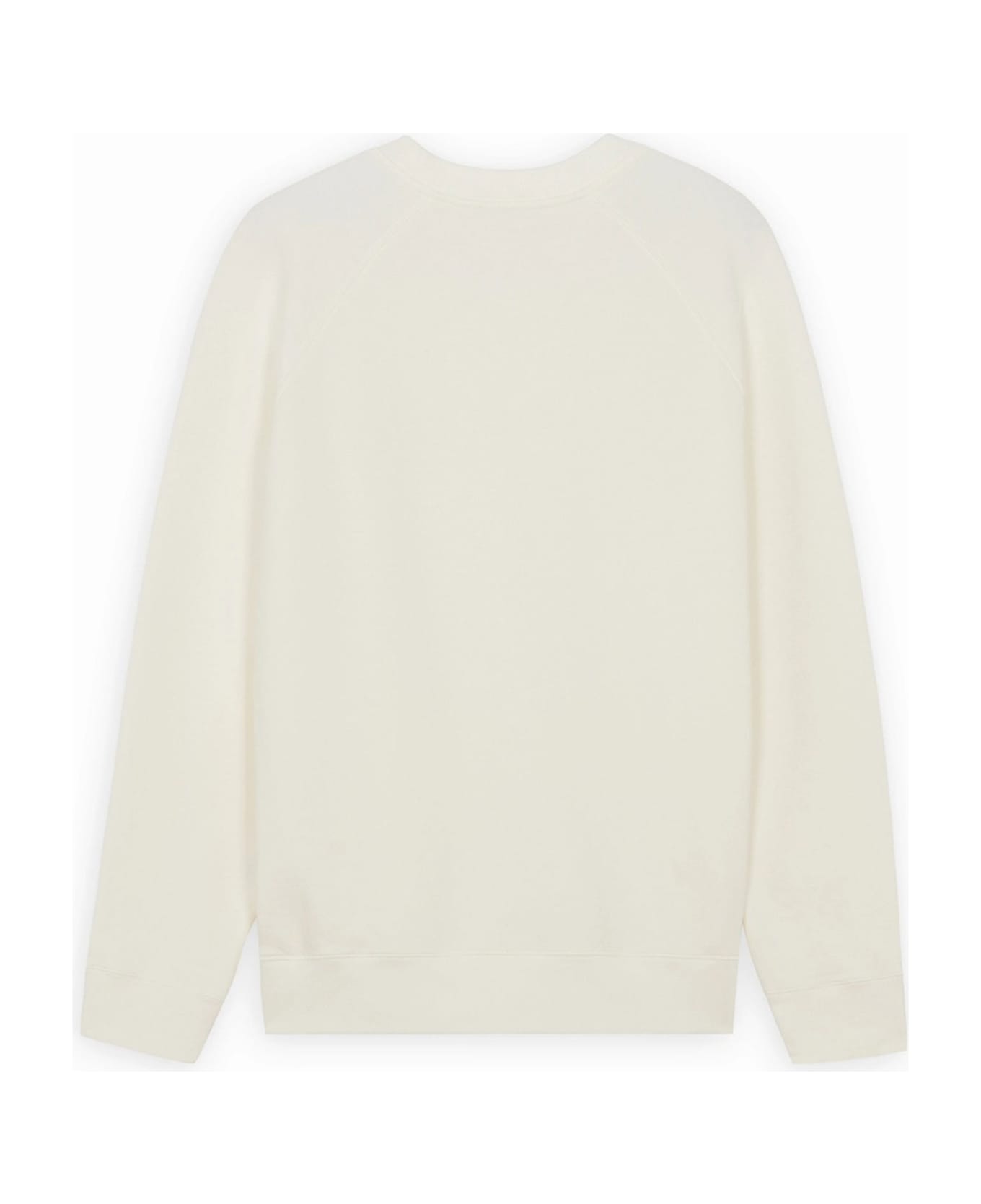 Maison Kitsuné Unisex Cotton Fleece Sweatshirt - ECRU