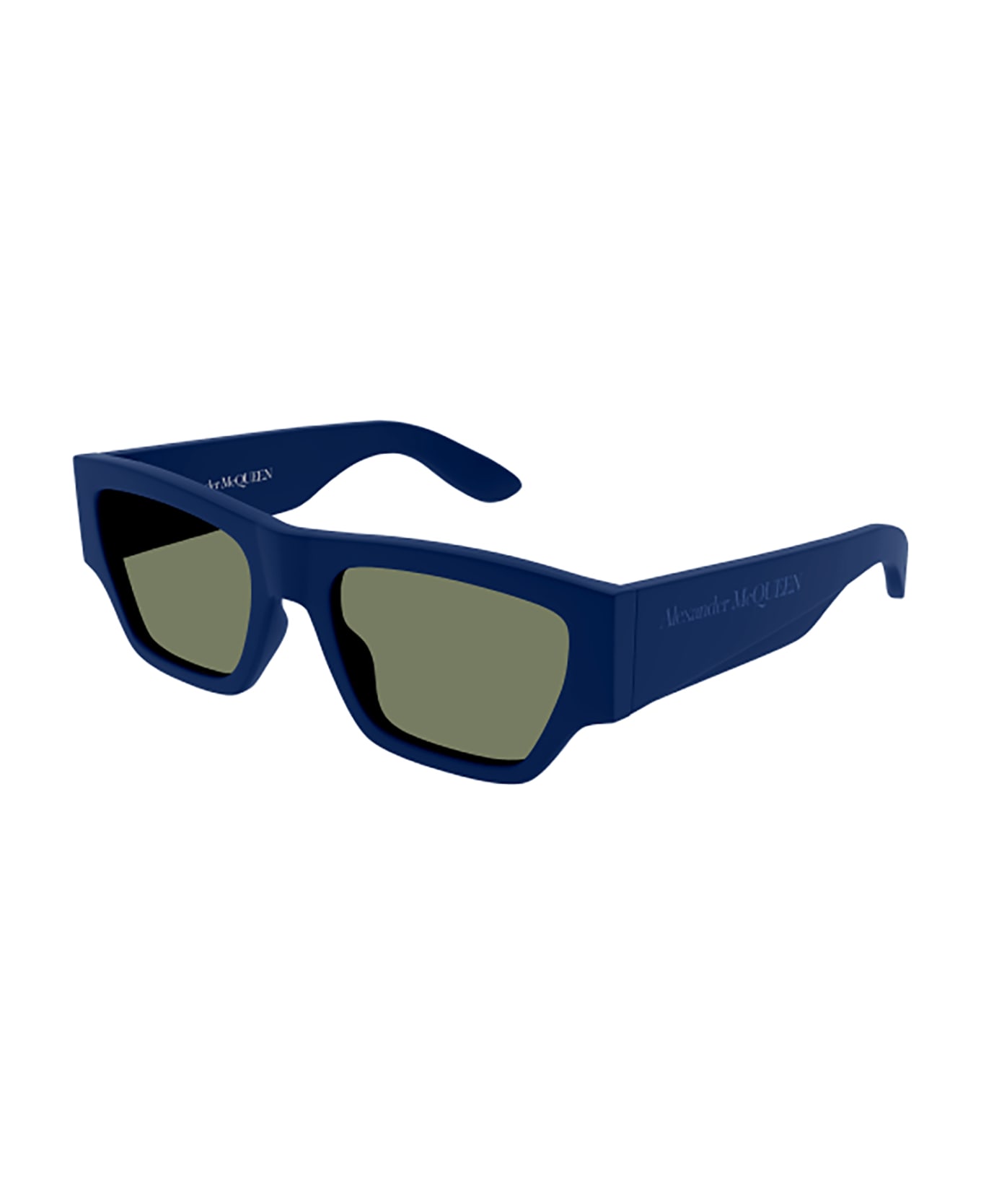 Alexander McQueen Eyewear AM0393S Sunglasses - Blue Blue Green