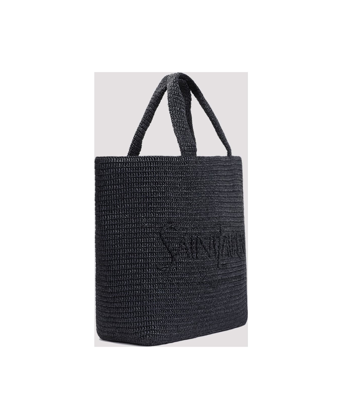 Saint Laurent Raffia Tote Bag - Nero