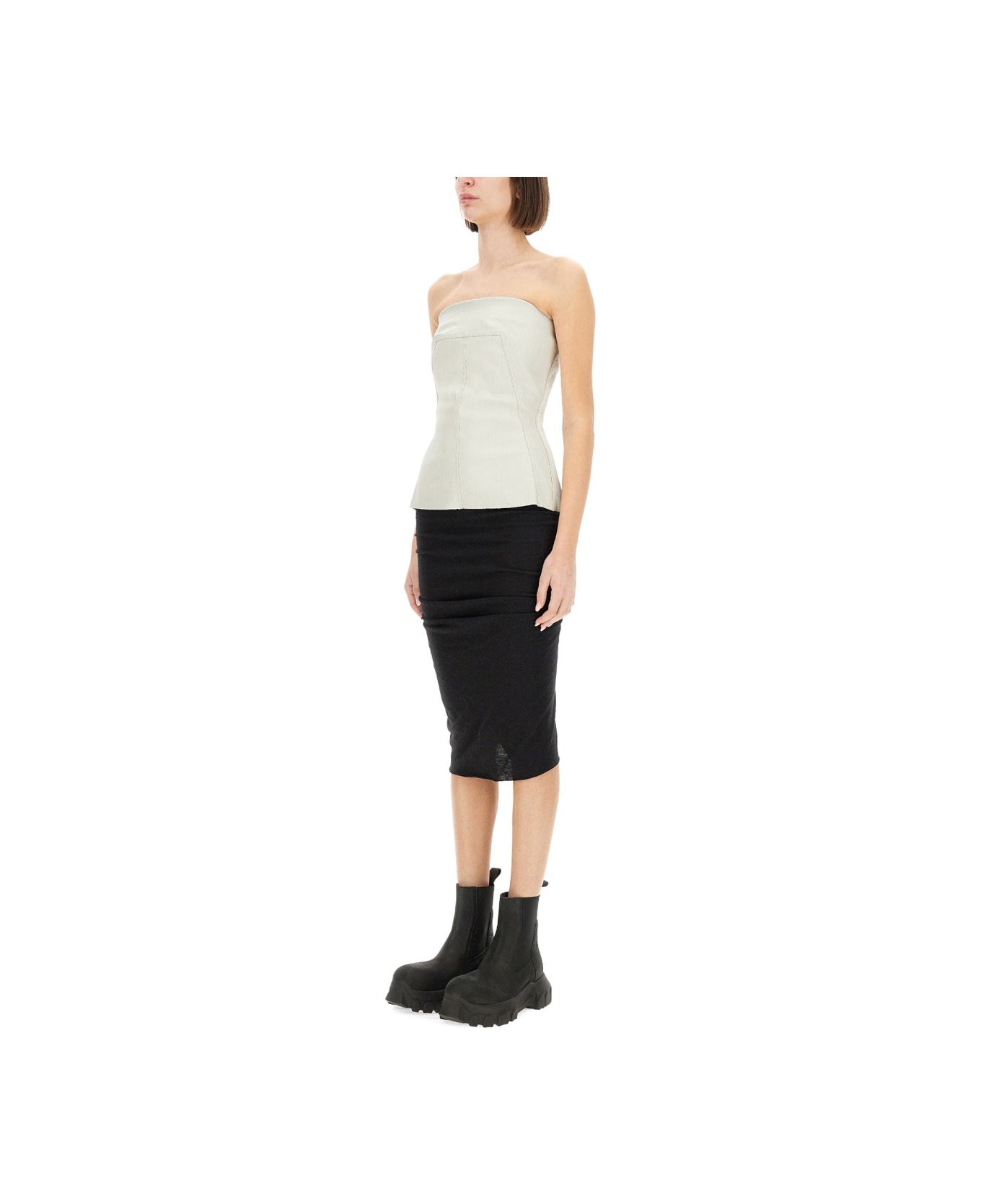 Rick Owens Top Bustier - GREY