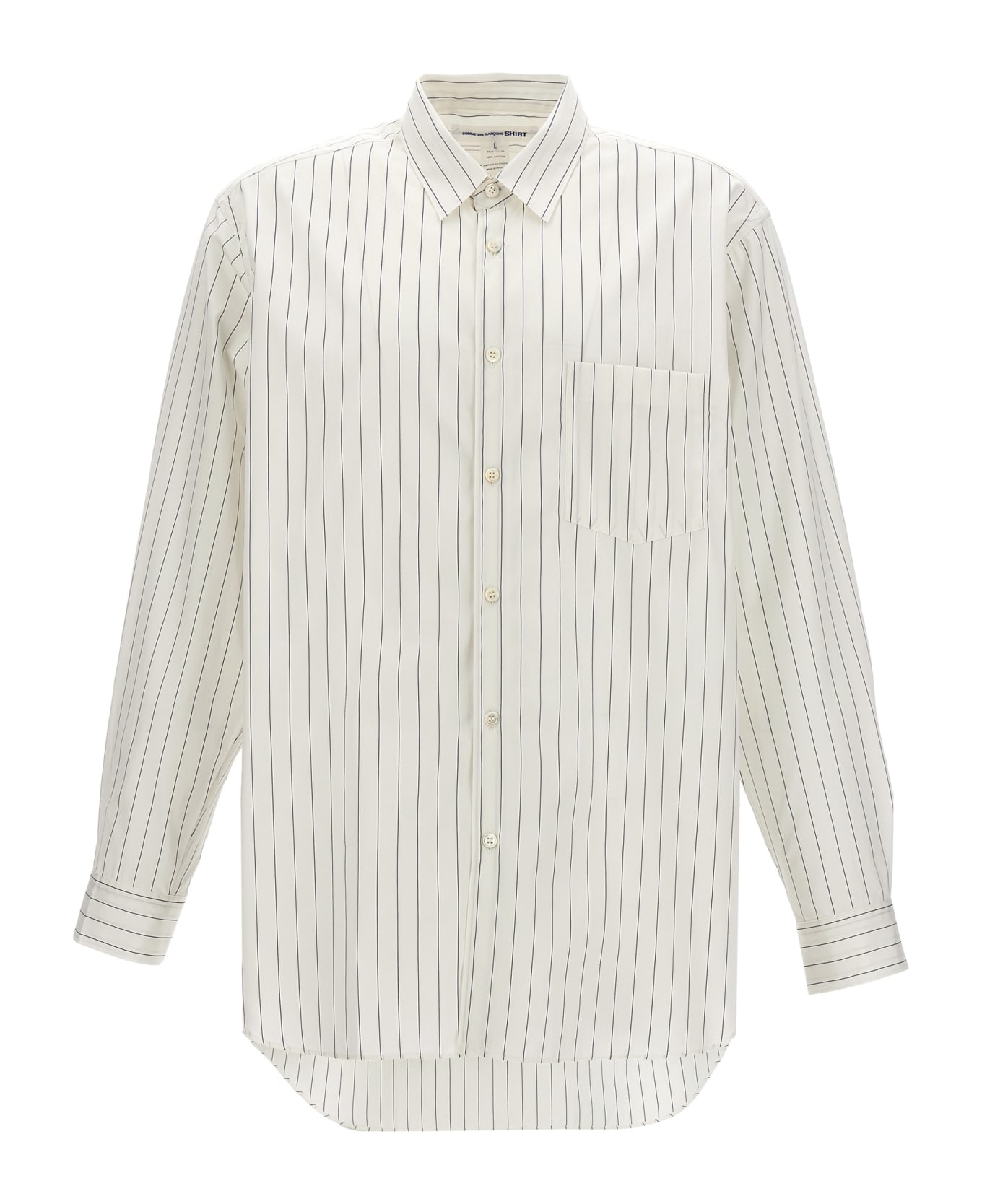 Comme des Garçons Shirt Striped Shirt - White/Black シャツ