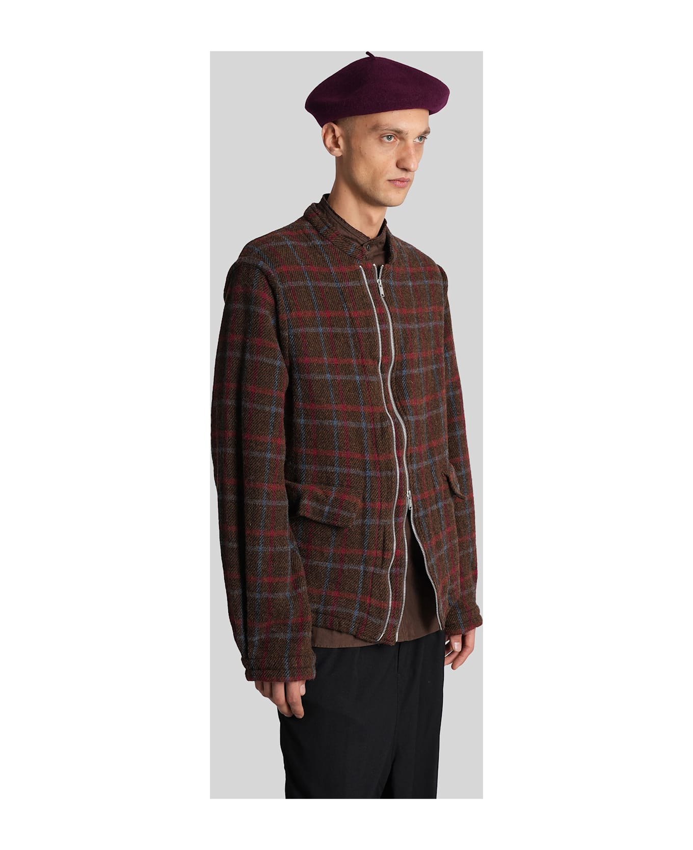 Undercover Jun Takahashi Casual Jacket In Brown Wool - brown