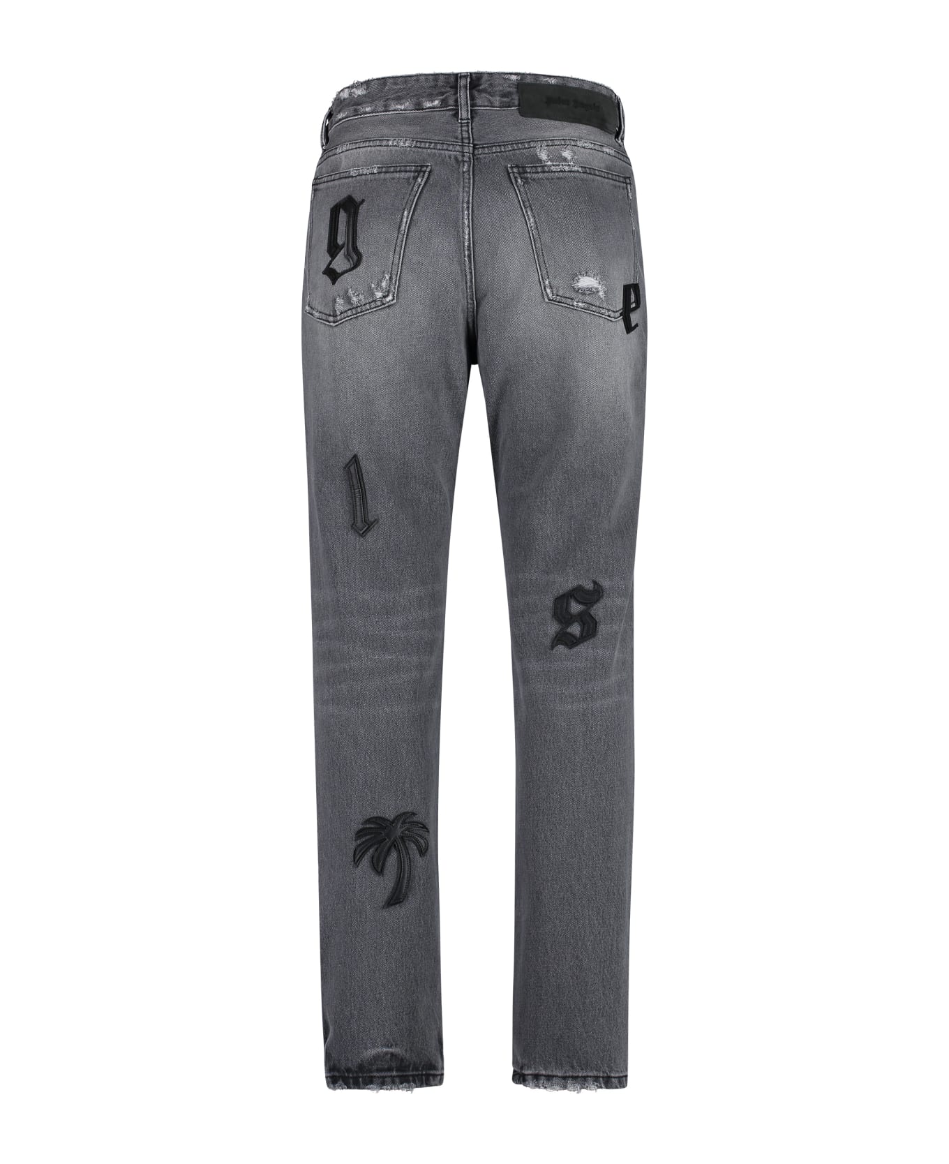 Palm Angels 5-pocket Straight-leg Jeans - grey