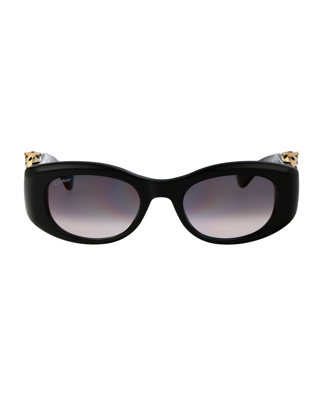 Cartier Eyewear Ct0472s Sunglasses - 001 BLACK BLACK GREY サングラス