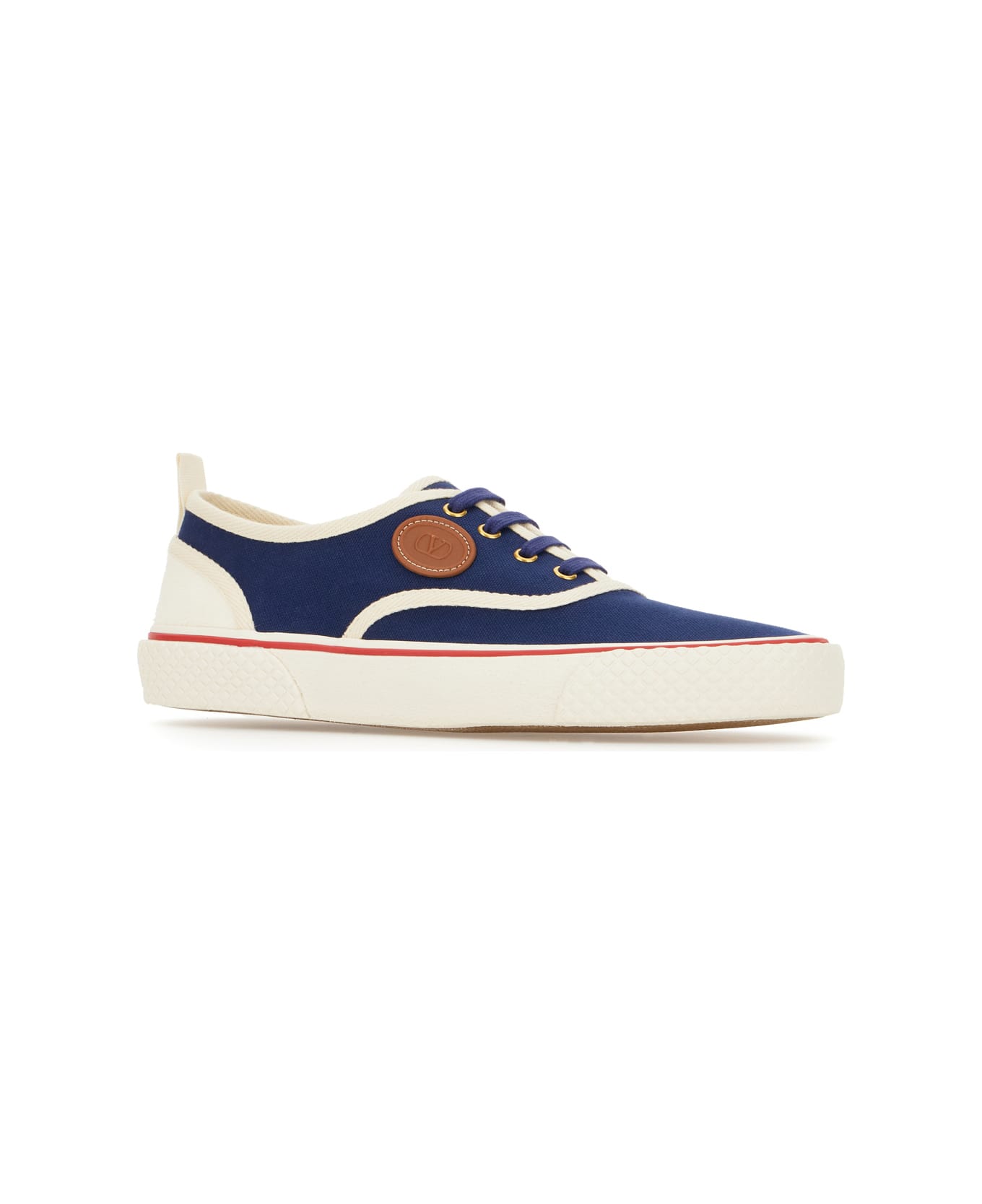 Valentino Garavani Multicolor Canvas Nojoke Sneakers - Blu