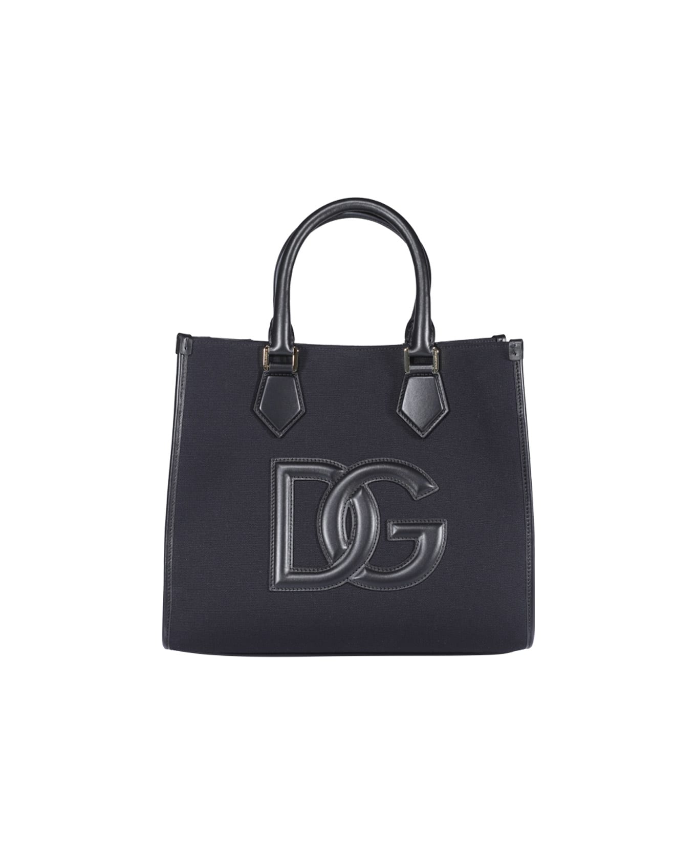 Dolce & Gabbana Dg Logo Shopping Bag - Black