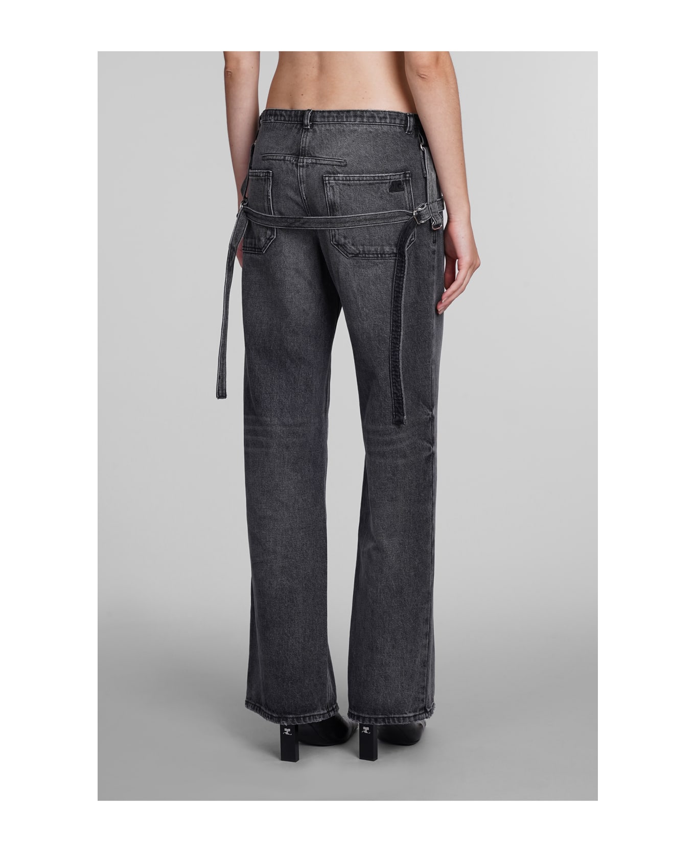 Courrèges Jeans In Grey Cotton - grey