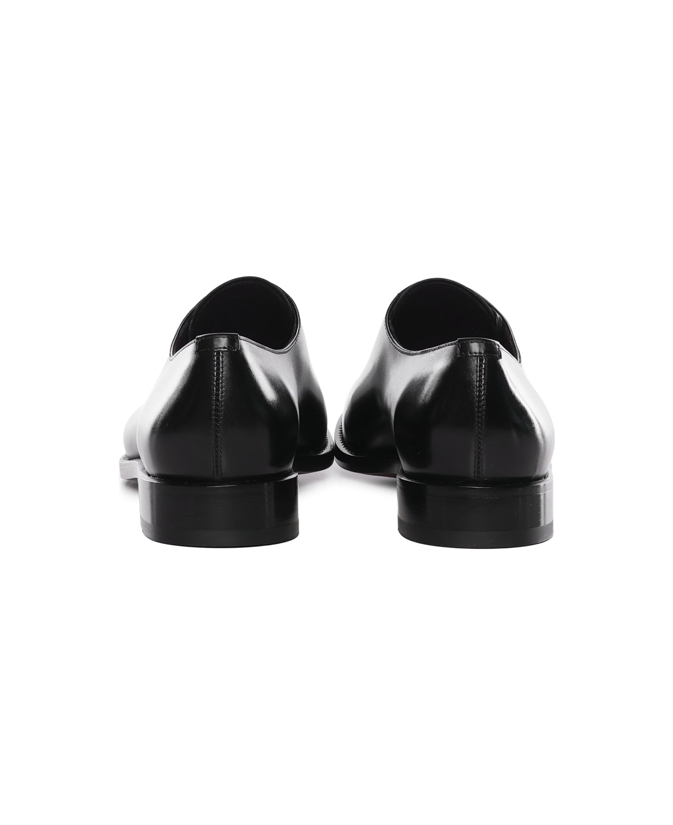 Ferragamo Leather Oxford Lace-ups - Black