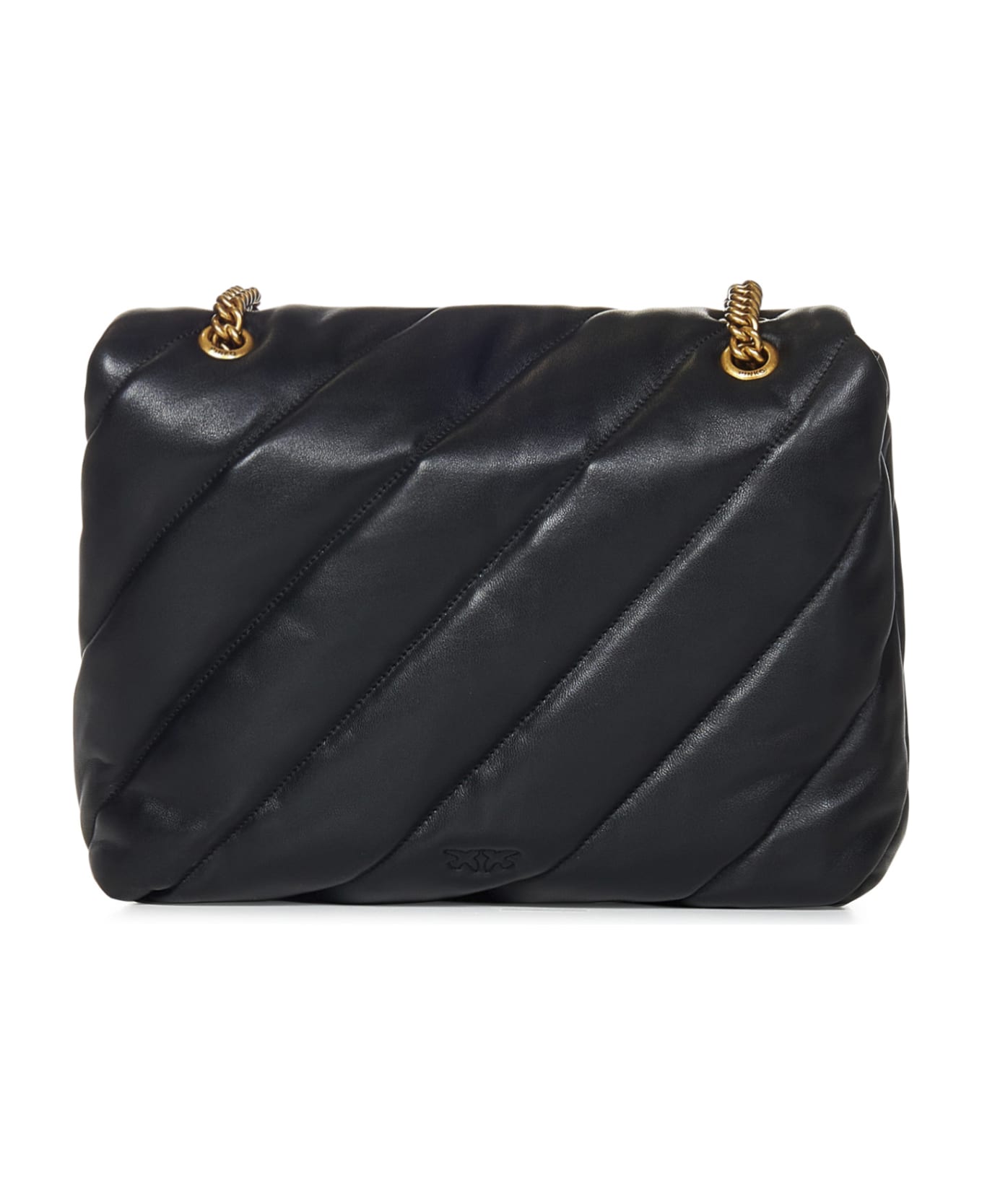 Pinko Big Love Bag Puff Maxi Quilt Shoulder Bag - Black