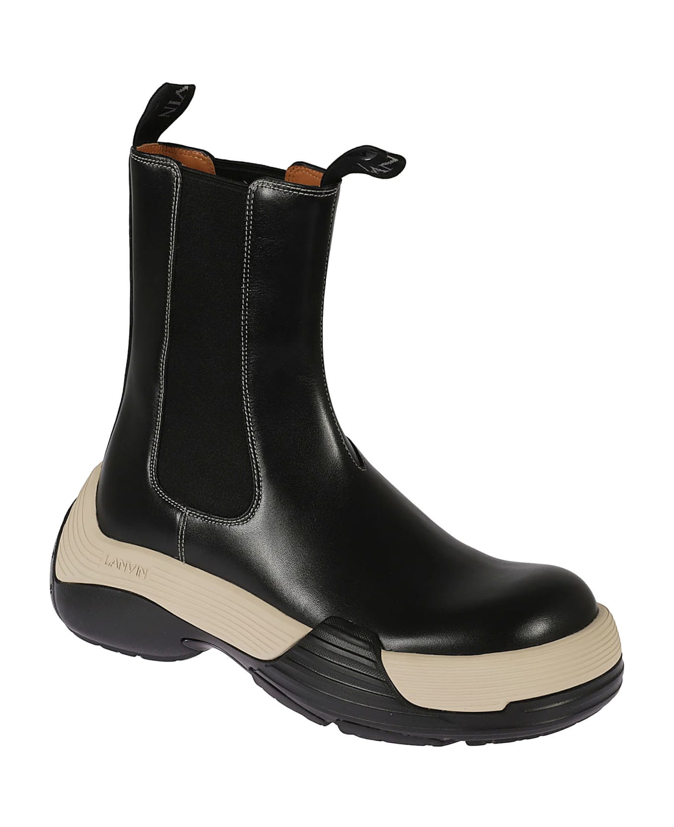 Lanvin Side Stretch Boots - Black