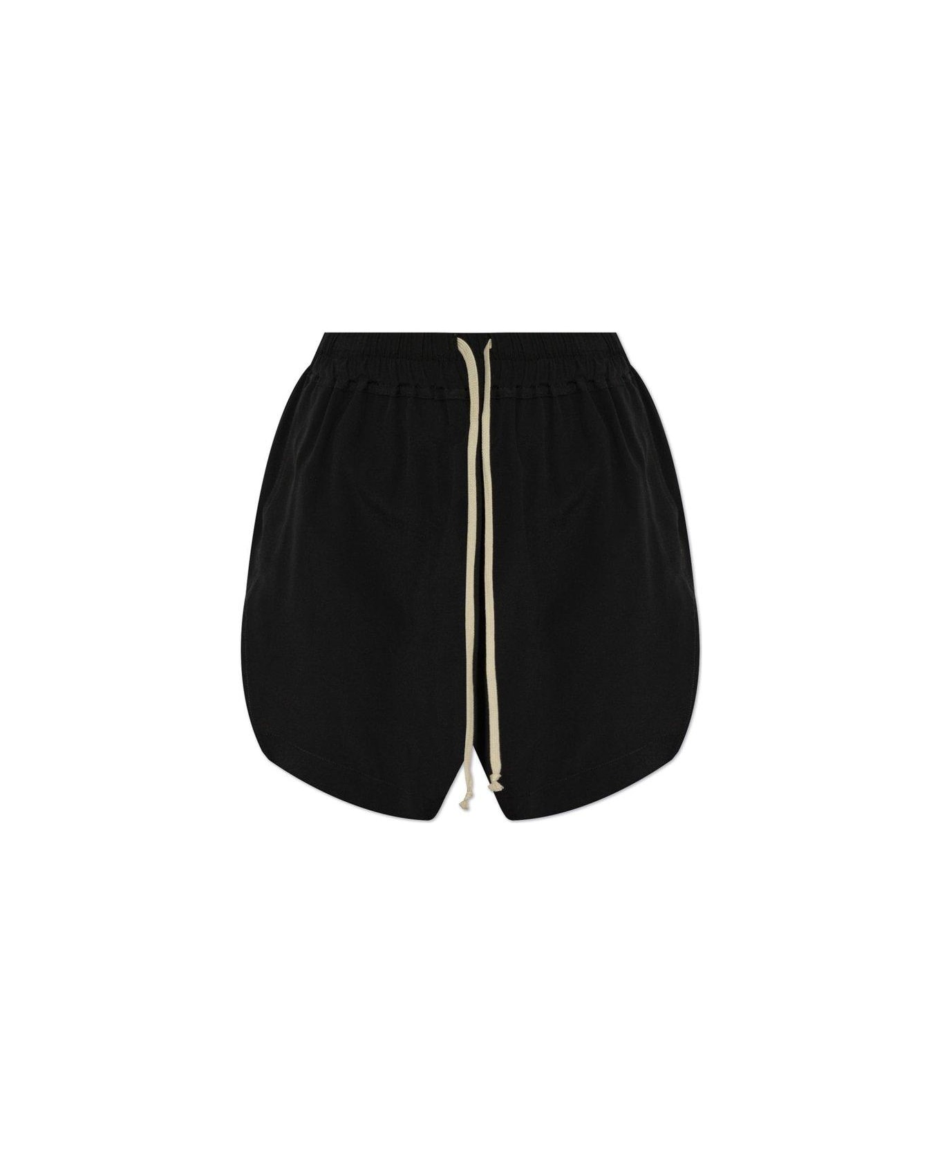Rick Owens Drawstring Shorts - BLACK