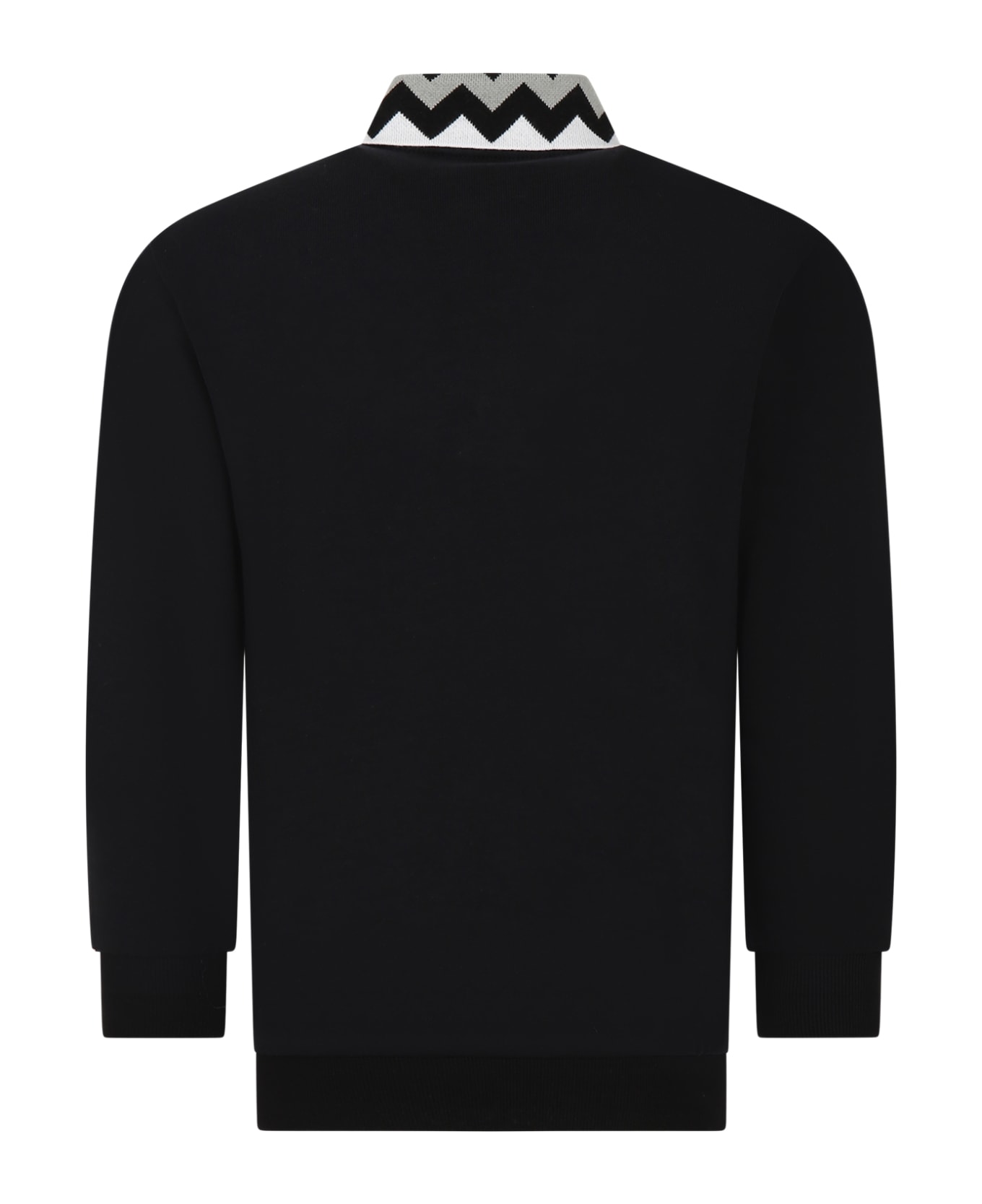 Missoni Kids Black Sweatshirt For Boy With Logo - Black