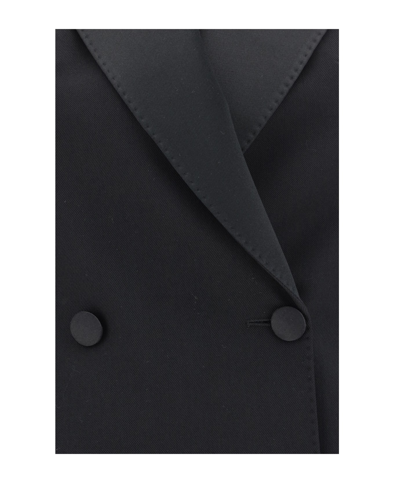 Dolce & Gabbana Wool Gabardine Waistcoat - Nero コート