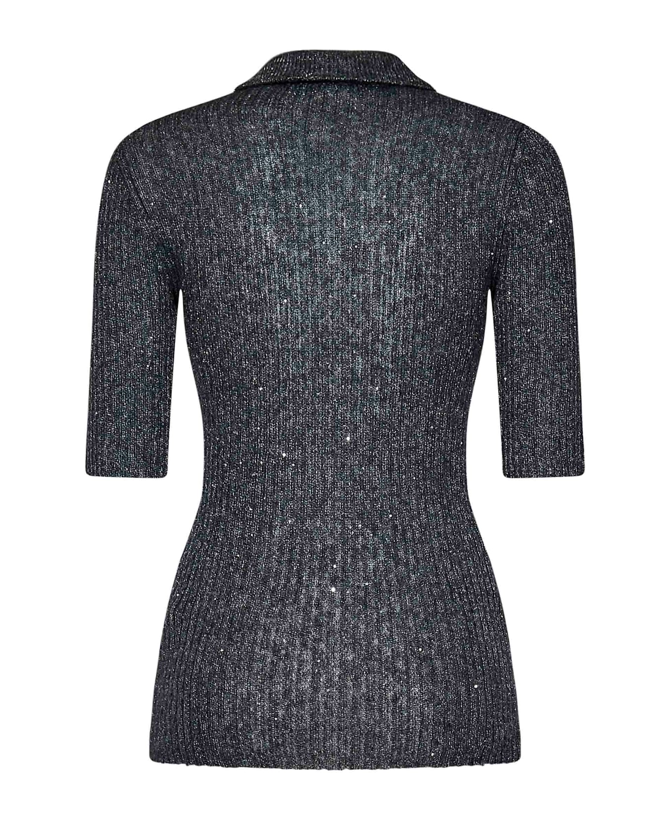 Rotate by Birger Christensen Polo T-shirt - CHARCOAL