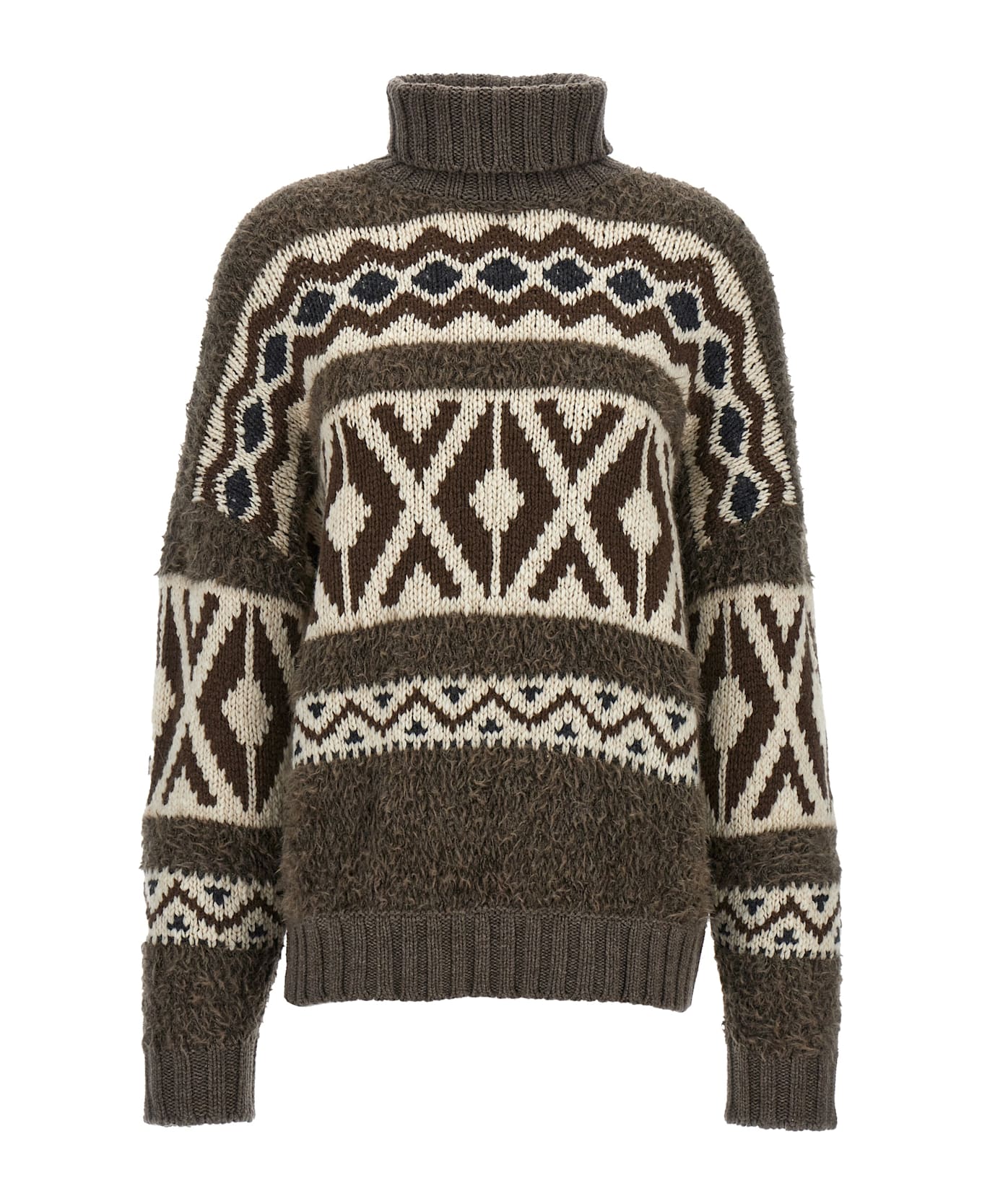 Brunello Cucinelli Jacquard Sweater - Multicolor