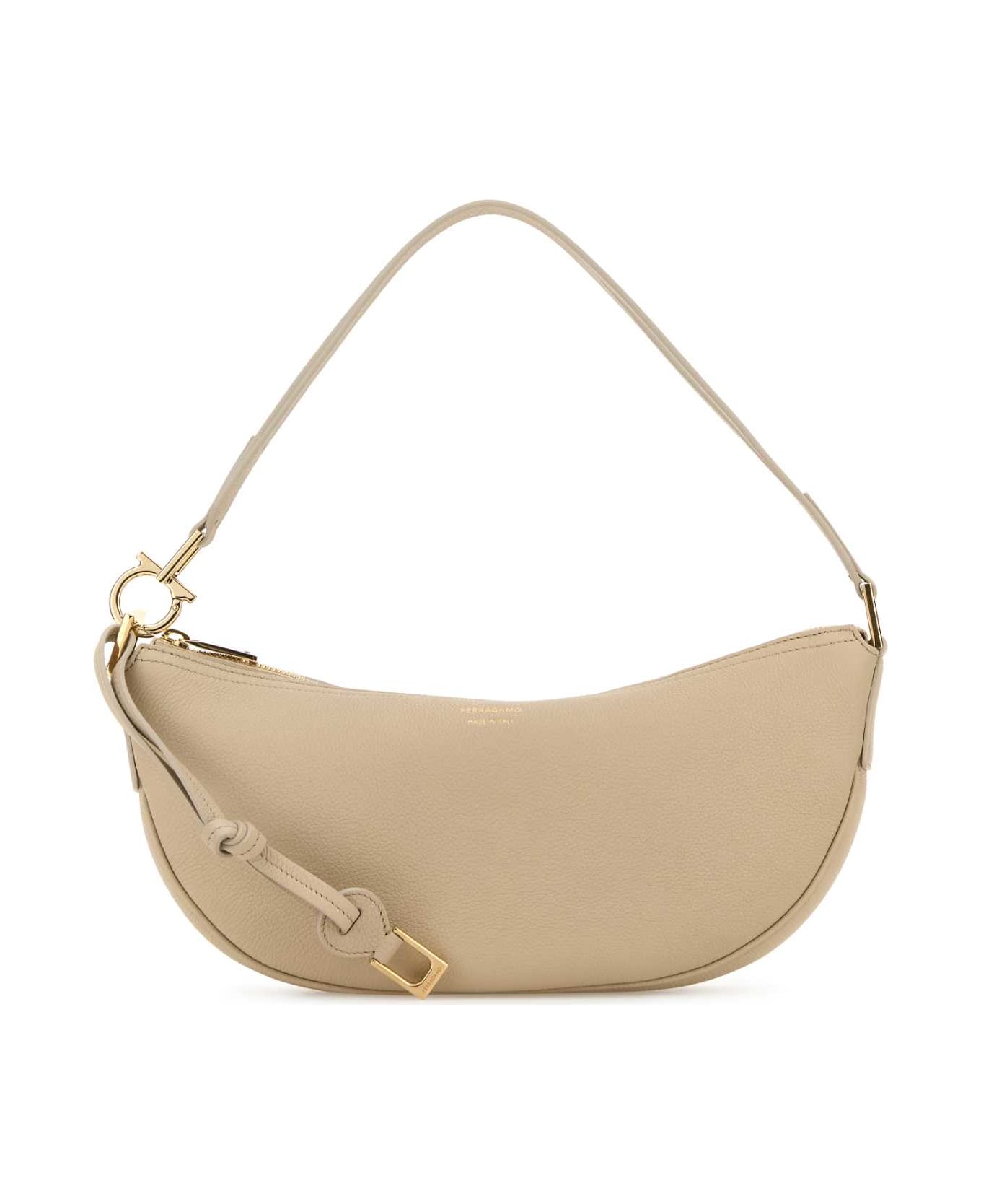 Ferragamo Sand Leather Shoulder Bag - STONATBIA