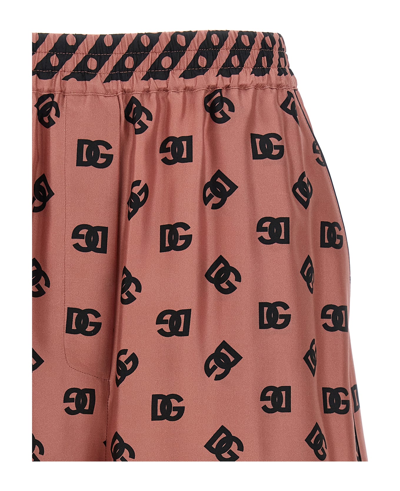 Dolce & Gabbana Silk Bermuda Shorts - Pink