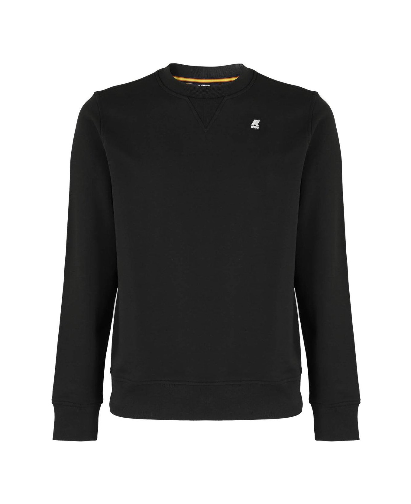 K-Way Logo Embroidered Baptiste Sweatshirt - Usy Black Pure
