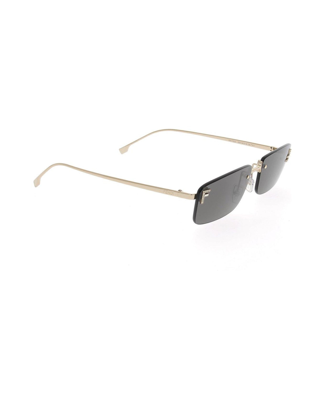 Fendi Eyewear Rectangle-frame Sunglasses - 32a