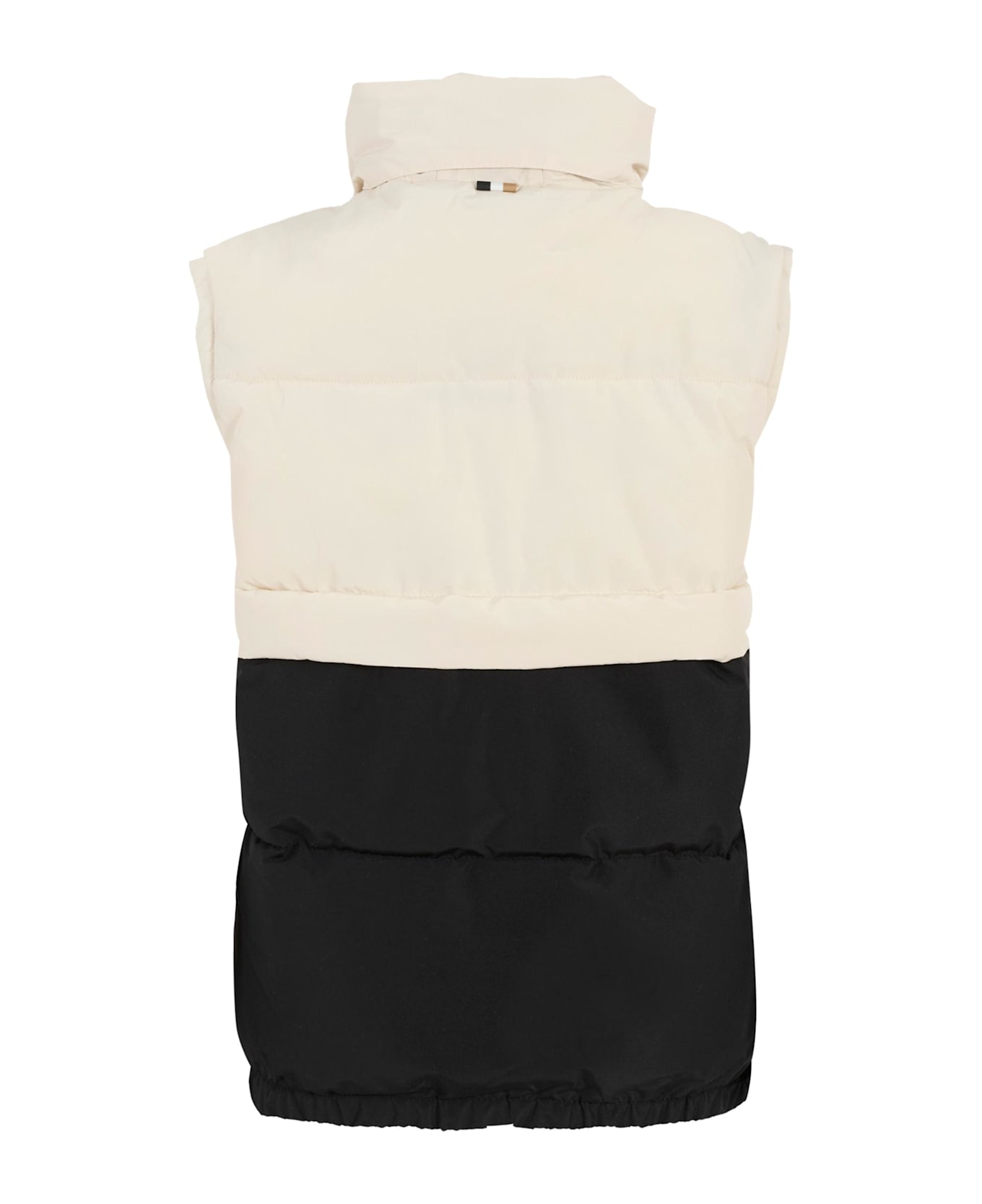 Hugo Boss Beige Vest For Boy With Logo - Beige