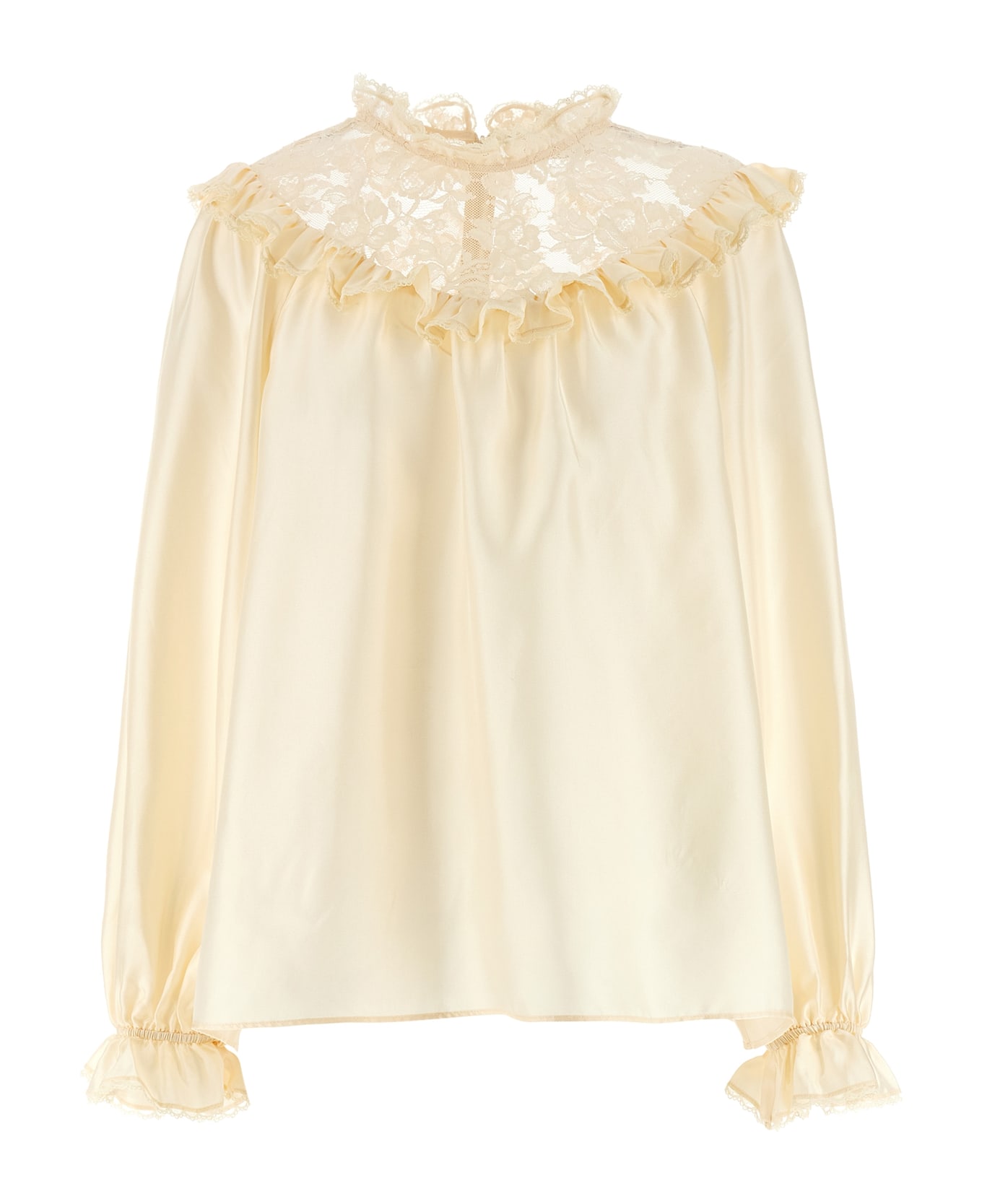 Zimmermann 
lace Billow
 Blouse - Beige