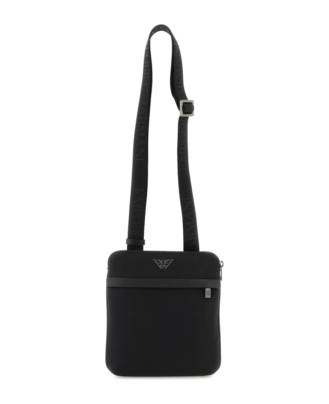 Emporio Armani Black Nylon Crossbody Bag - Black ショルダーバッグ