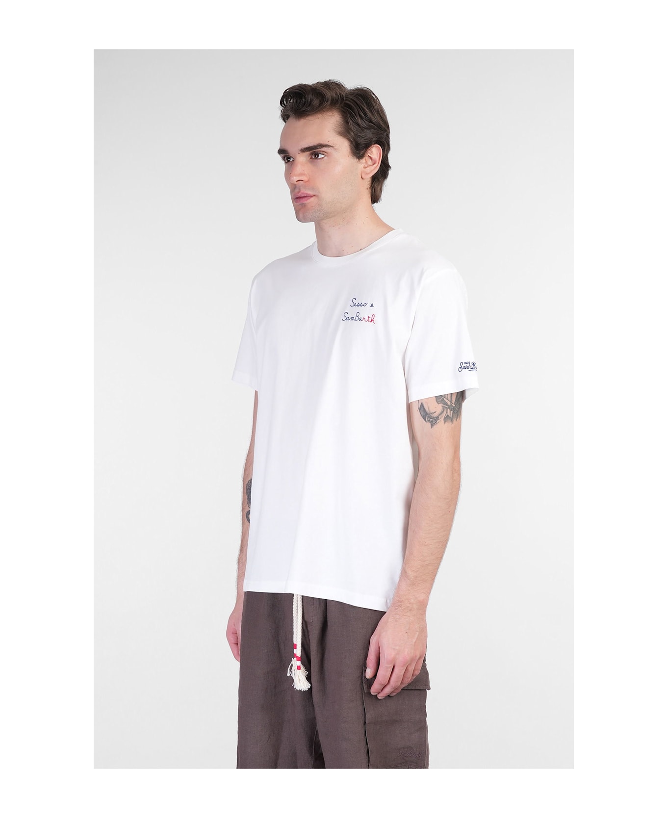 MC2 Saint Barth Portofino T-shirt In White Cotton - white