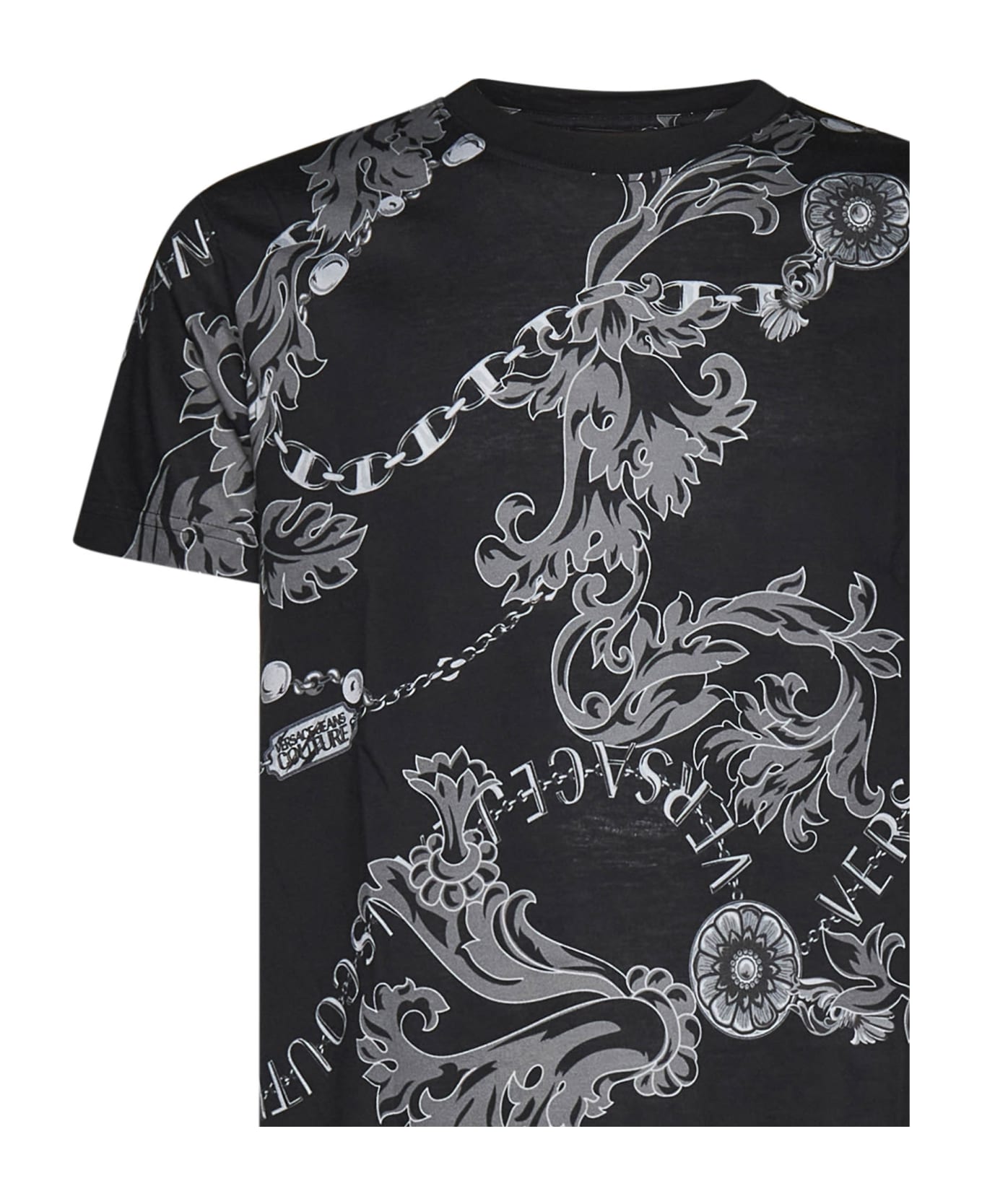 Versace Jeans Couture Chain Couture T-shirt - Black シャツ