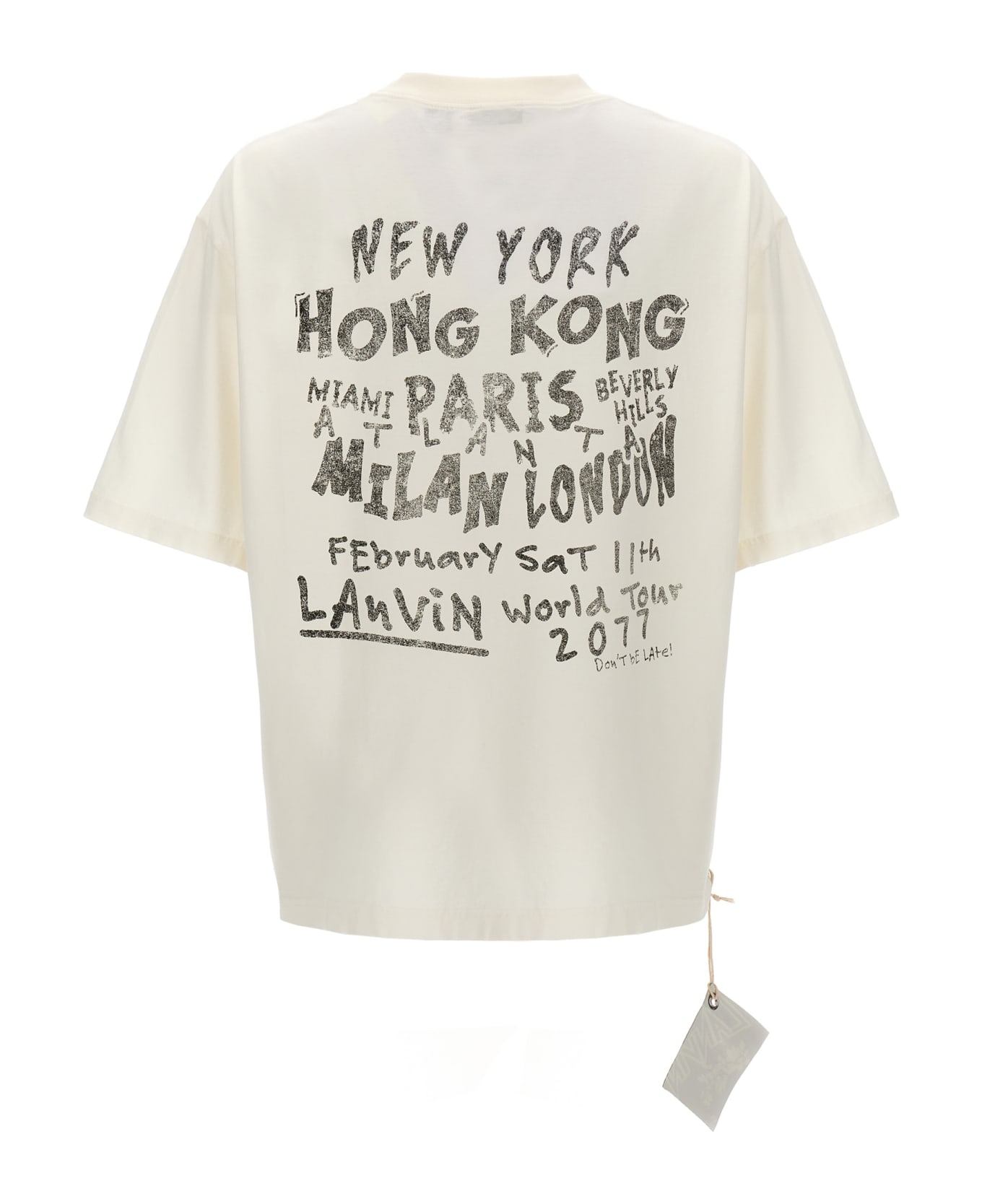Lanvin Printed T-shirt - White/Black シャツ