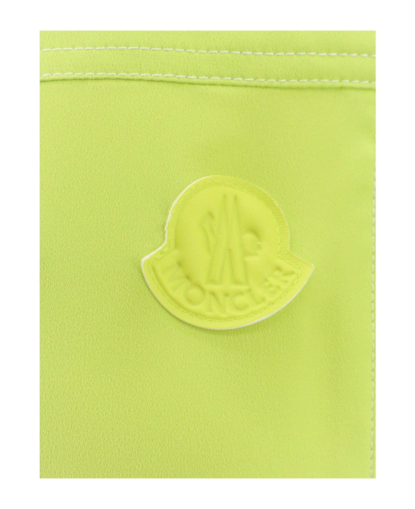 Moncler Logo Patch Drawstring Dress - Green