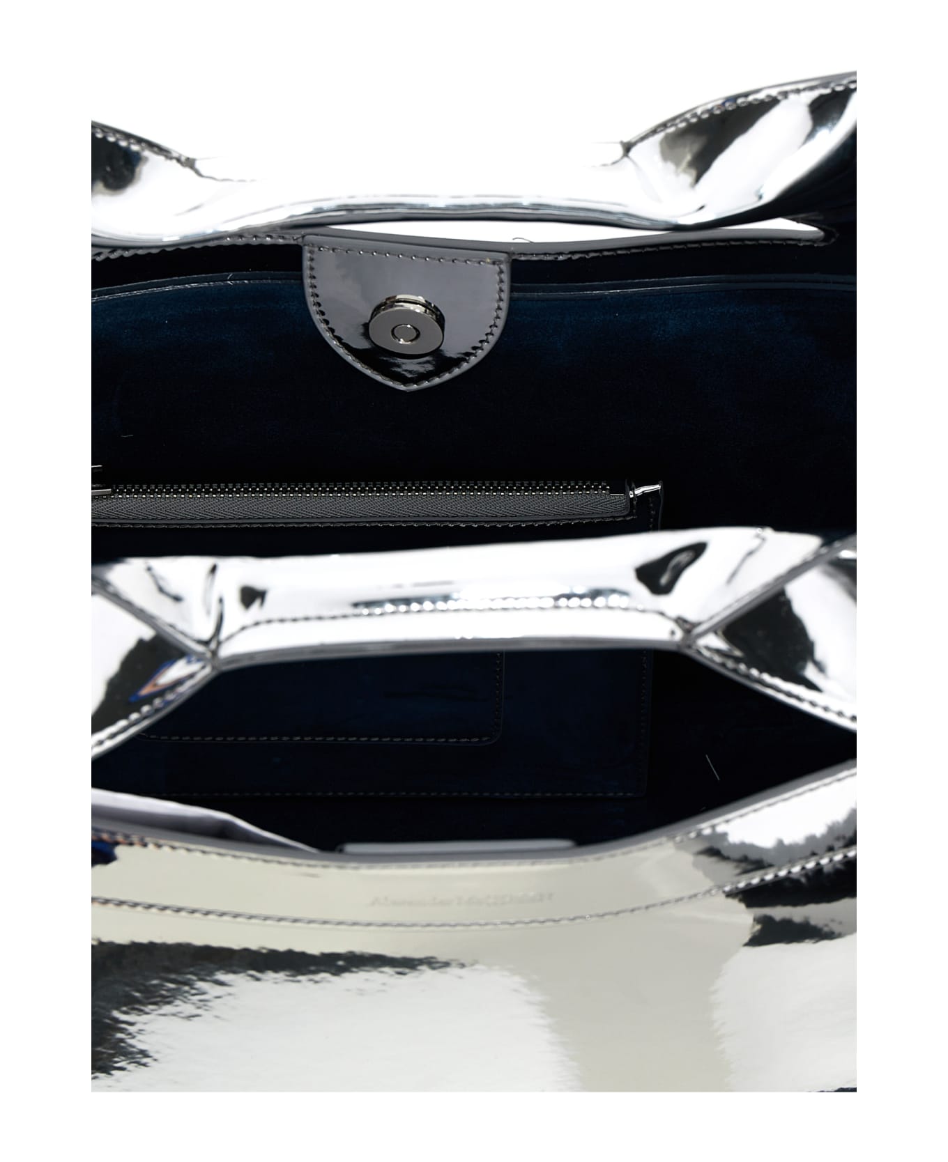 Alexander McQueen 'the Bow' Small Handbag - Silver