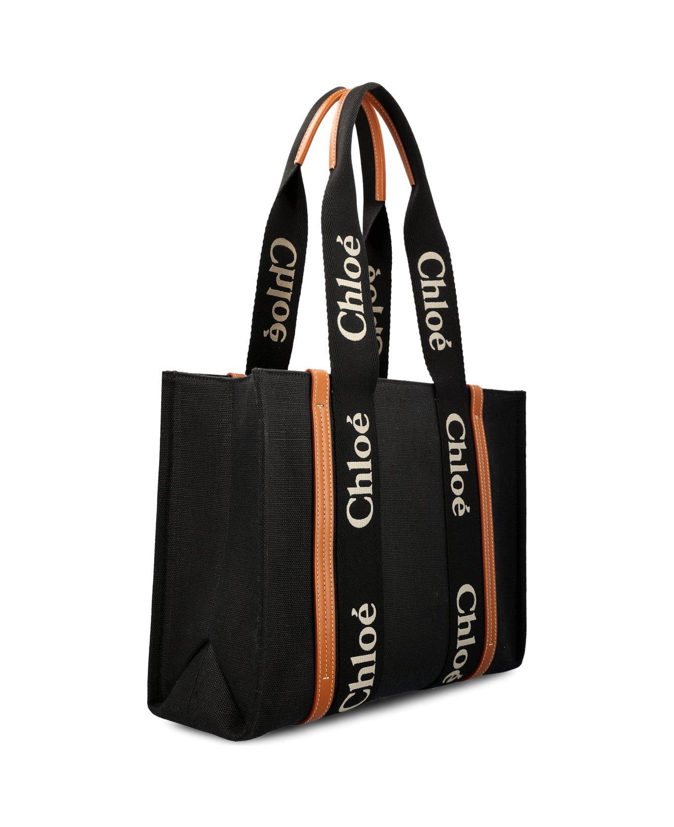 Chloé Woody Tote Bag - black トートバッグ