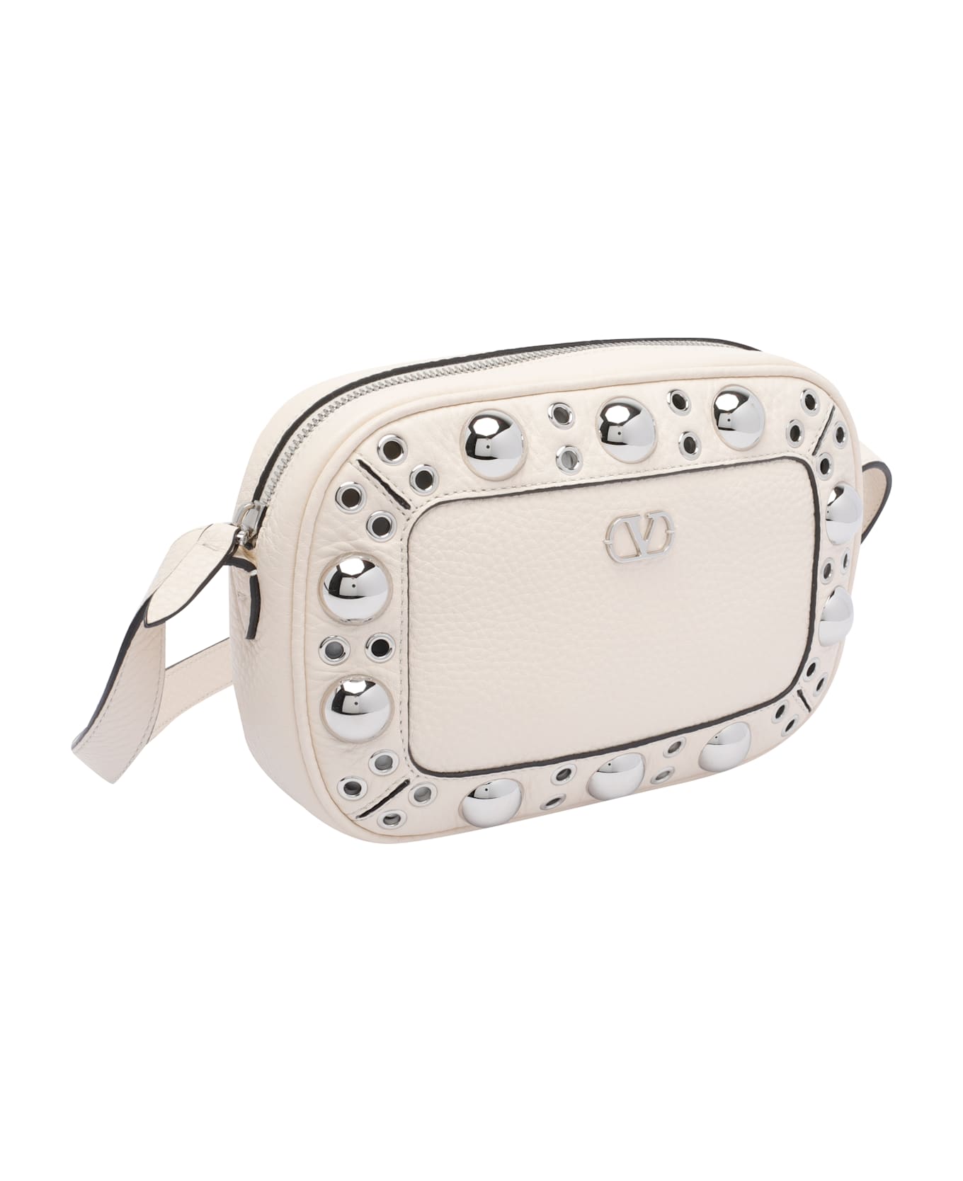 Valentino Garavani Leather Nellcote Crossbody Bag - White