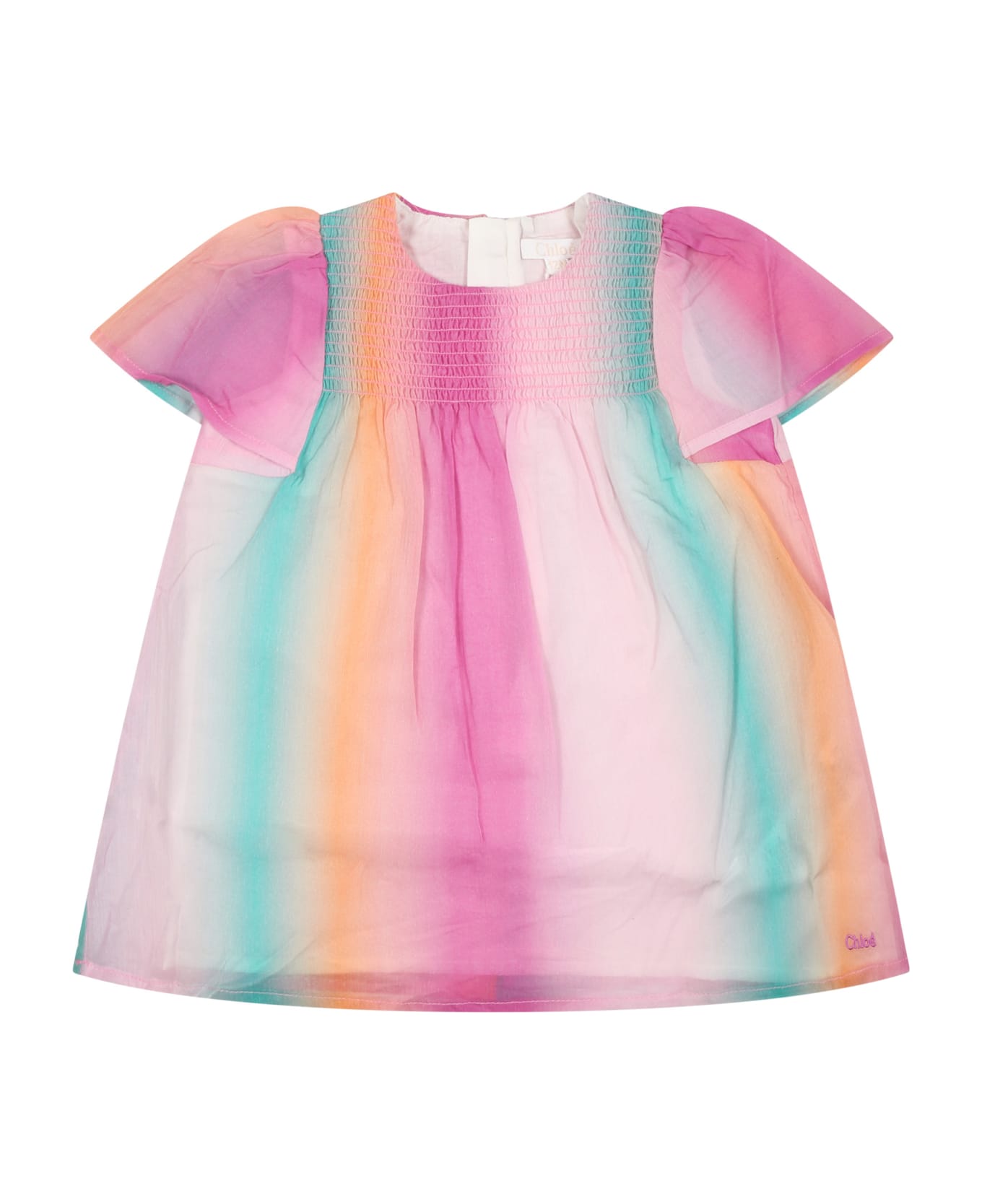 Chloé Multicolor Dress For Baby Girl - Multicolor ウェア